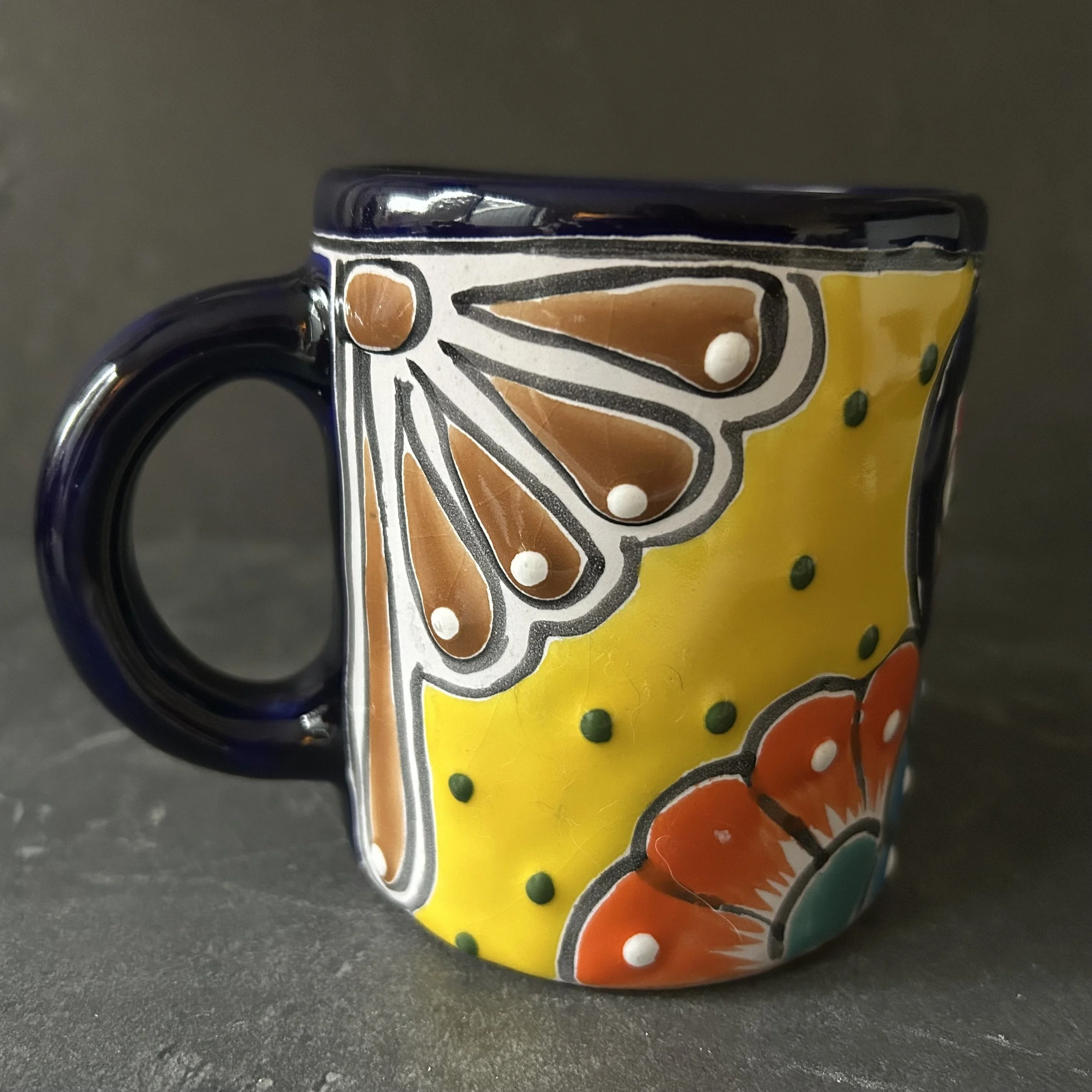Vintage Mexican Talavera Coffee Mig