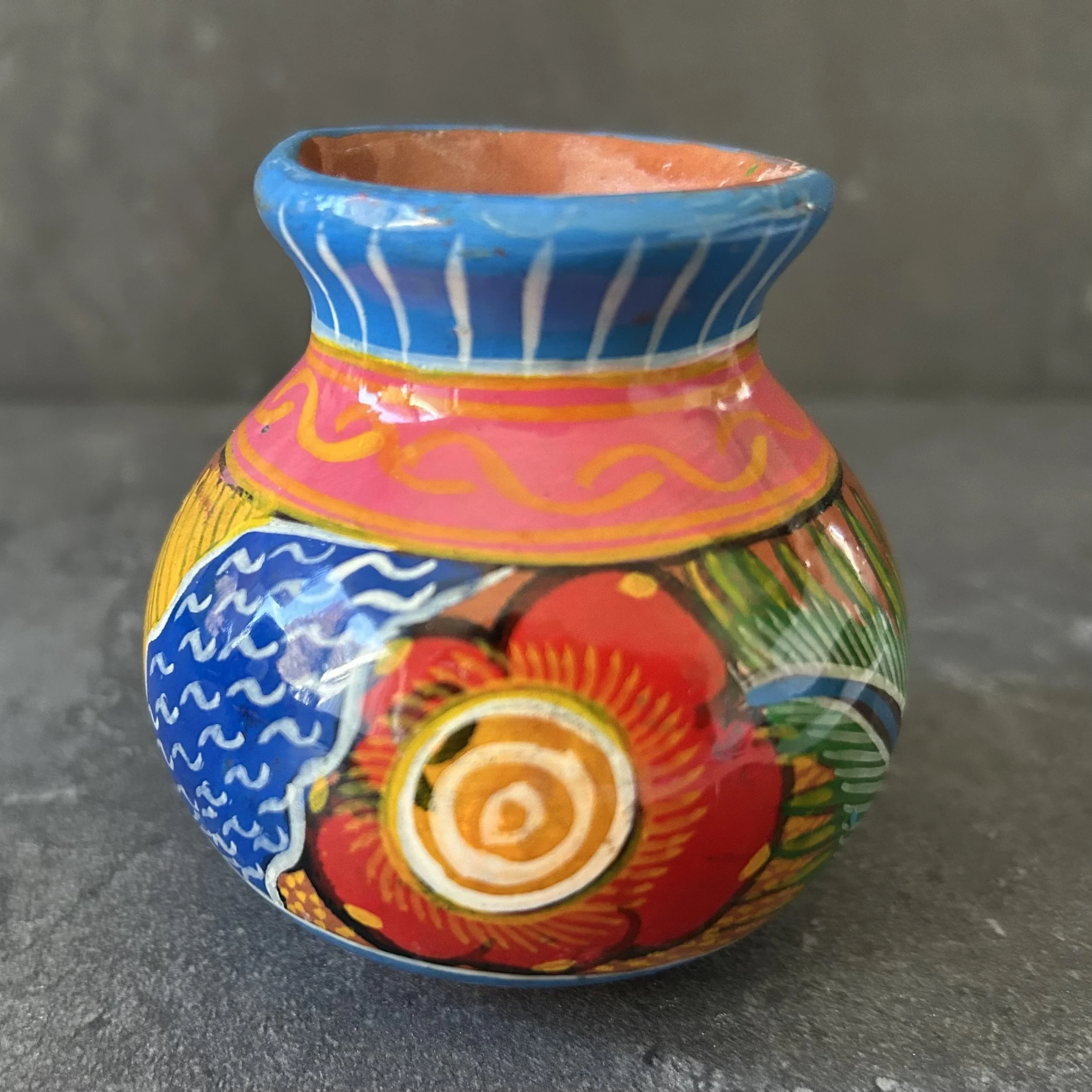 Vintage Mexican Folk Art Vase