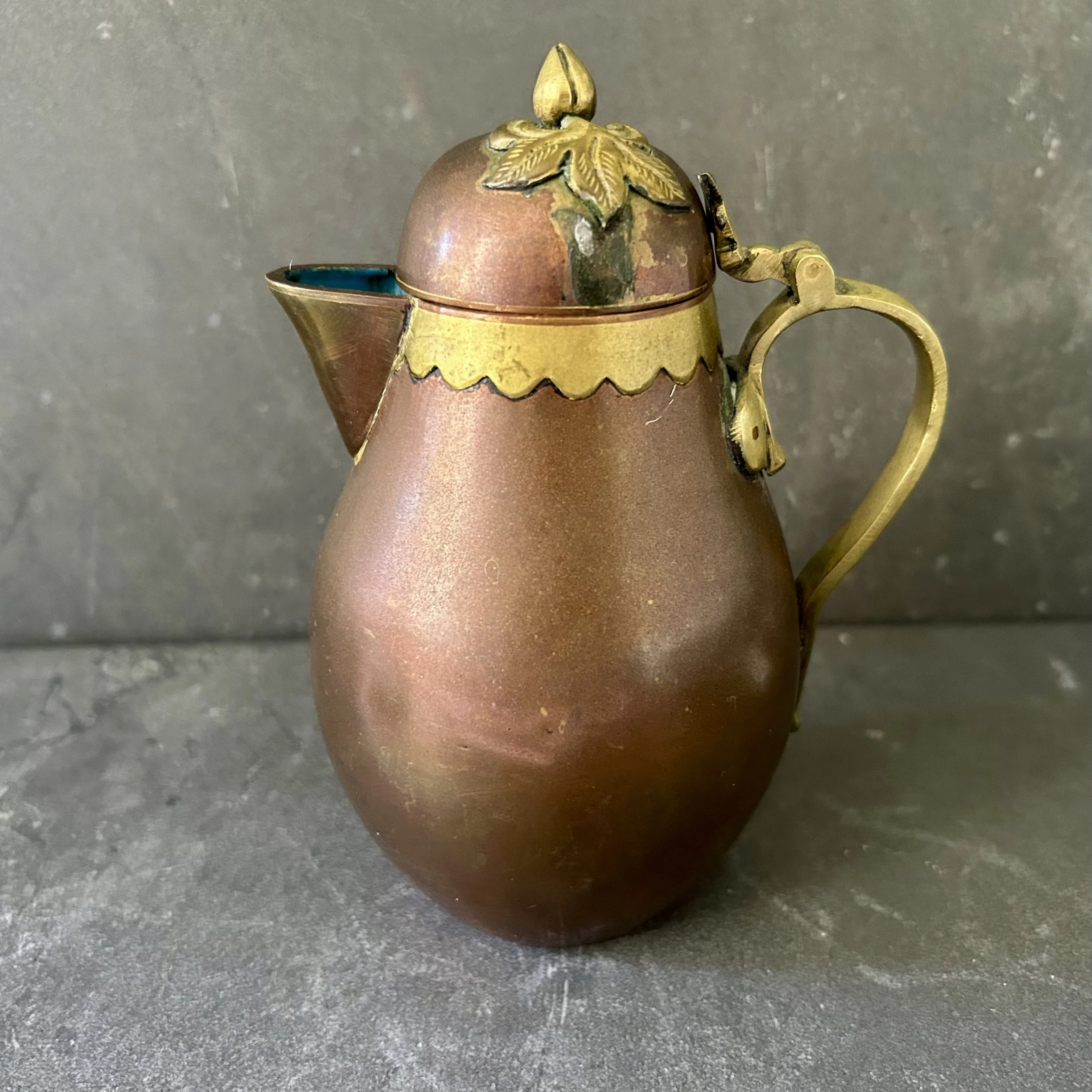 Vintage Copper & Brass Teapot