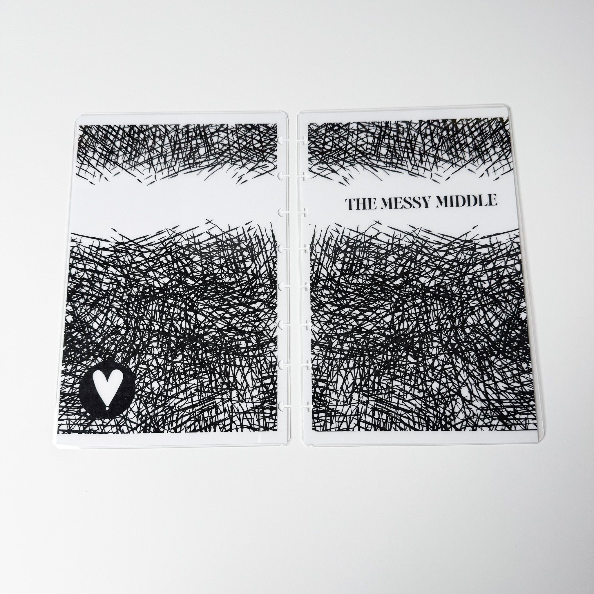 The Messy Middle - Half Sheet Discbound Journal Covers