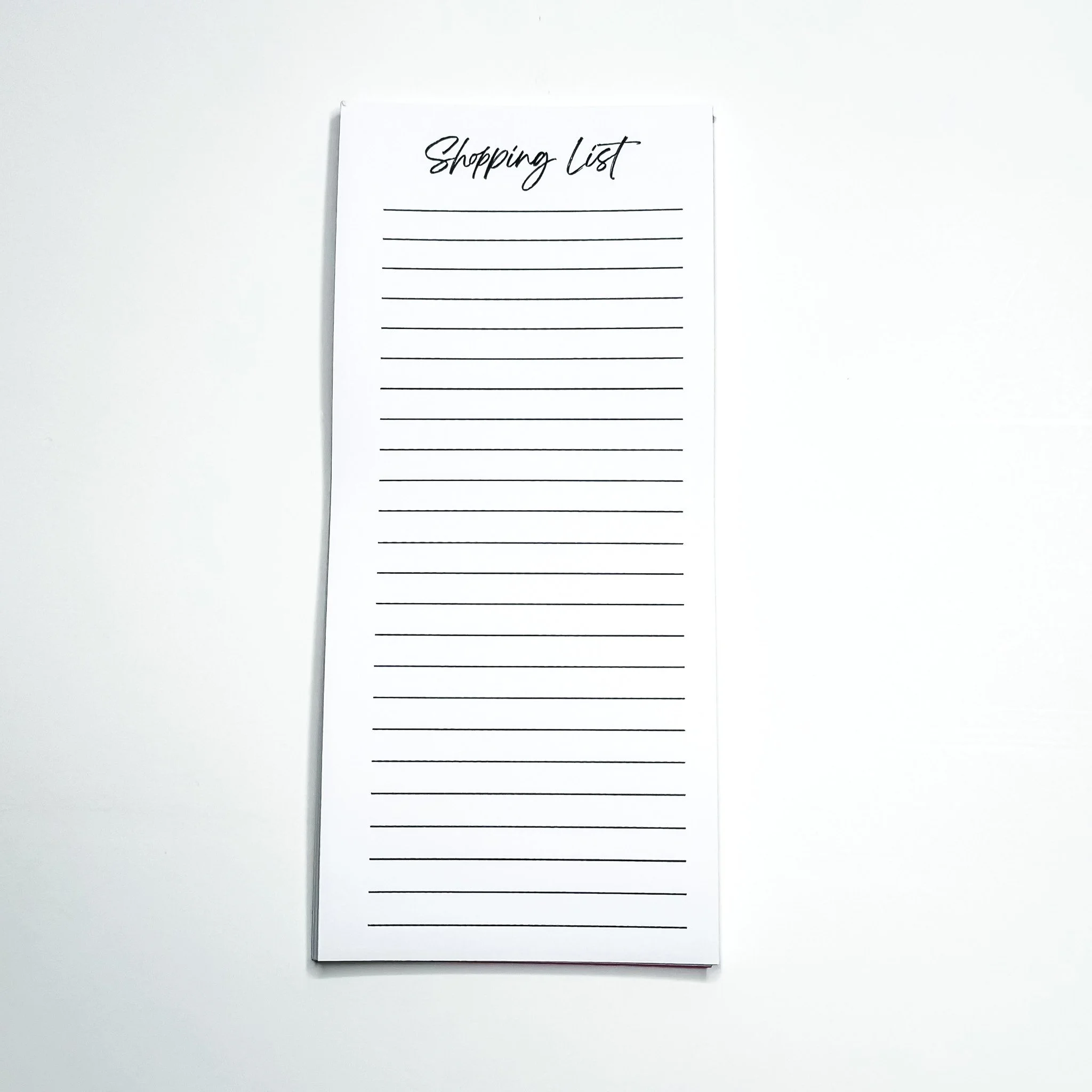 Shopping List - Tall Notepad - Magnetic