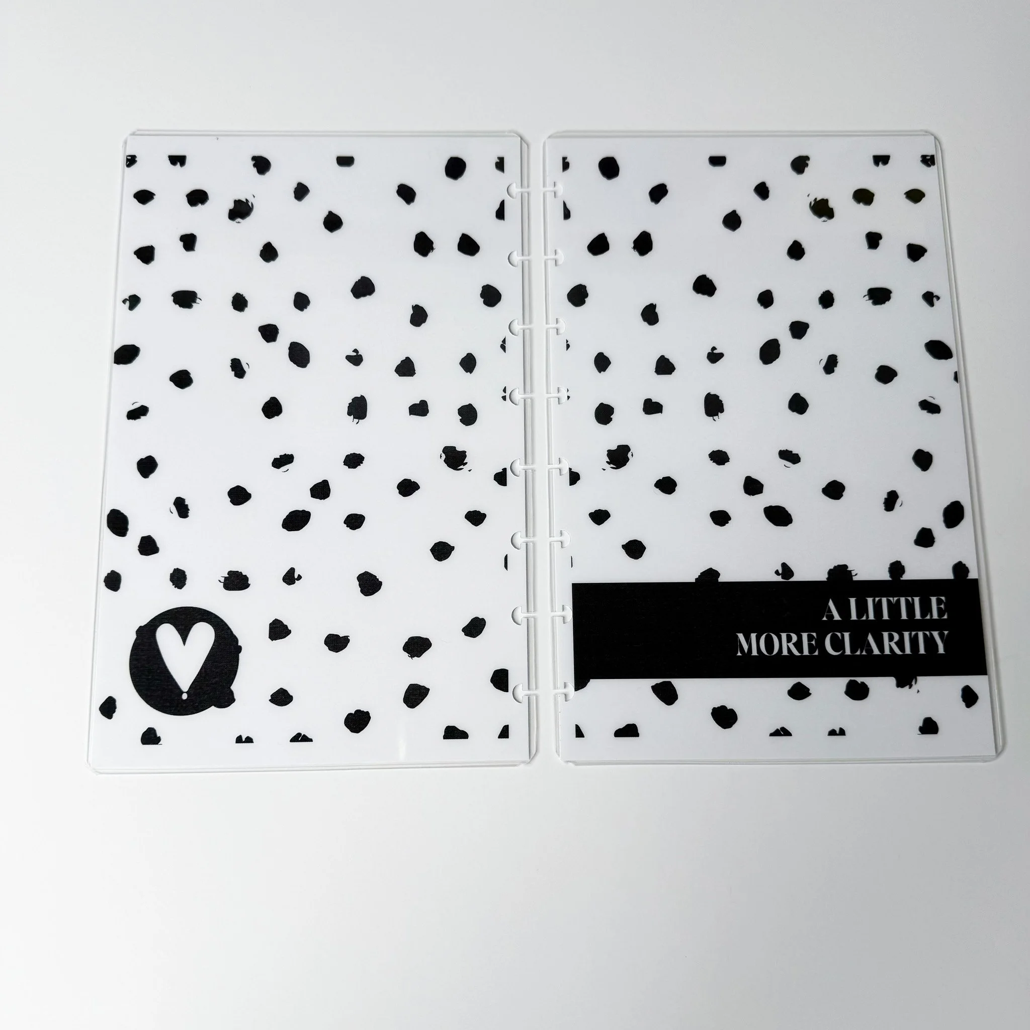 A Little More Clarity - Half Sheet Discbound Journal Covers