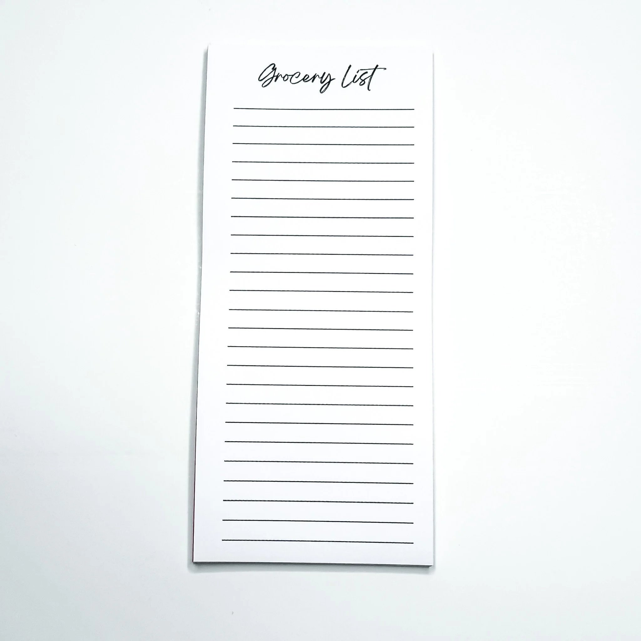 Grocery List - Tall Notepad - Magnetic