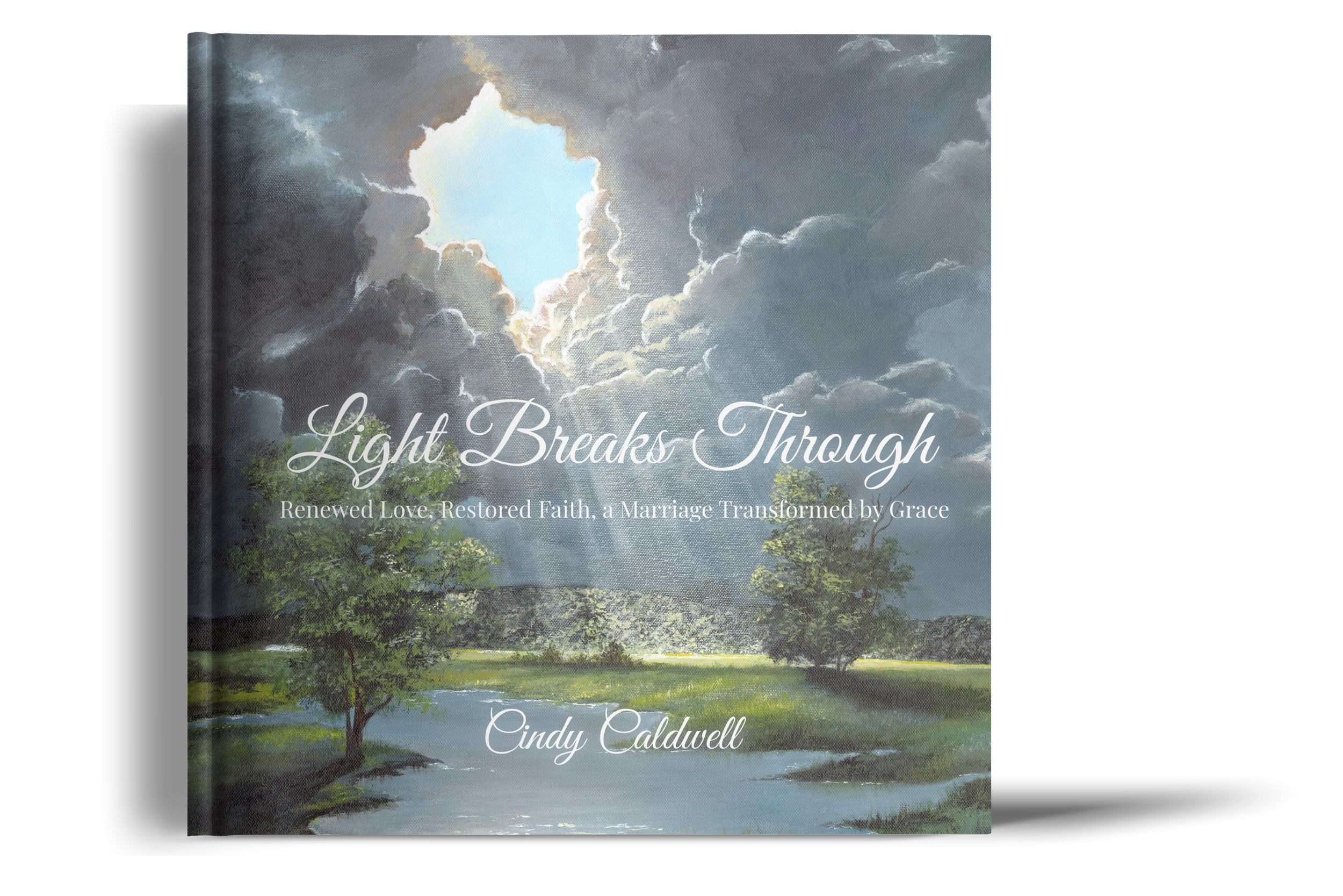 Book Cover mockup of Light Breaks Through