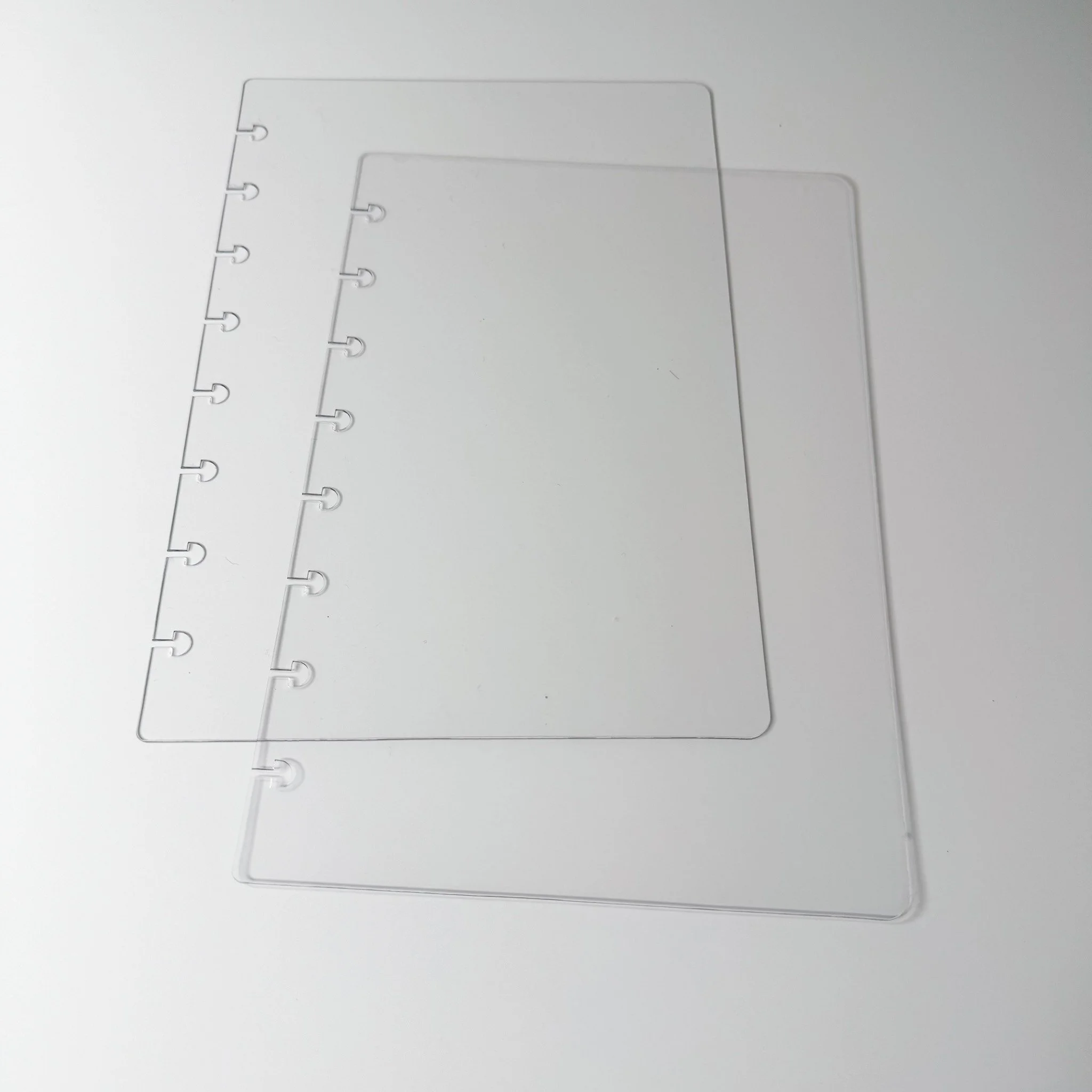 Crystal Clear Half Sheet Discbound Planner Covers