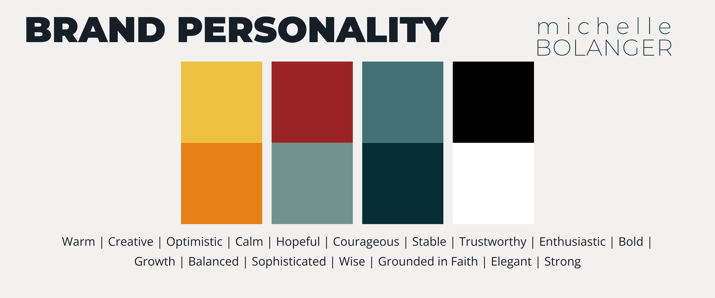 brand colors and descriptive words