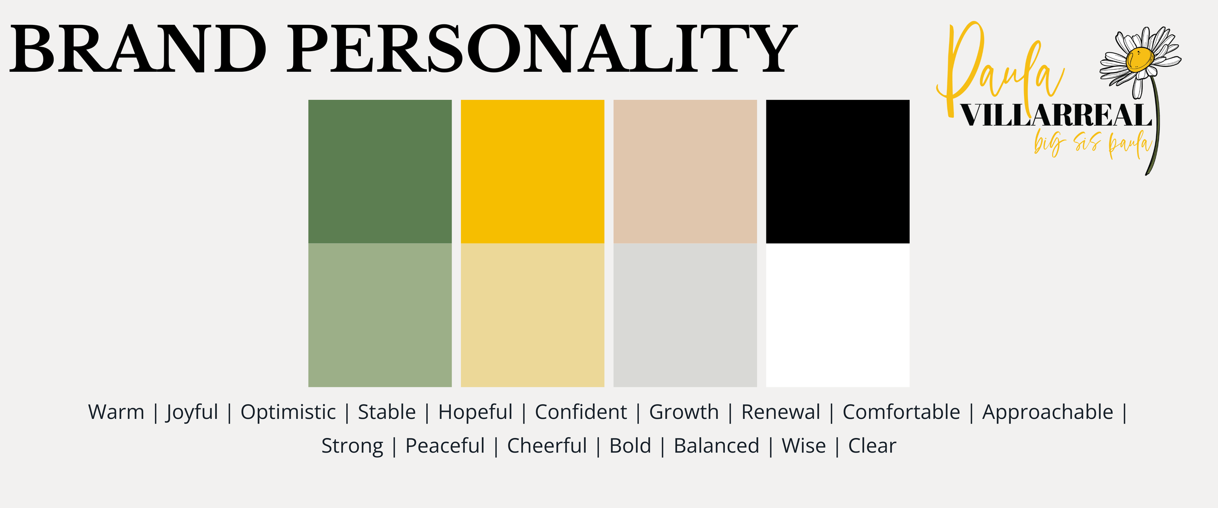 Brand color palette and terms
