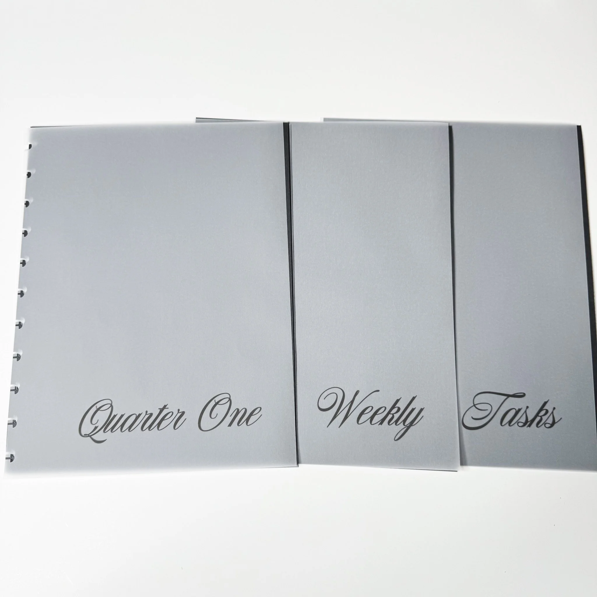 Section Dividers - Discbound Planner Dividers (Vellum)