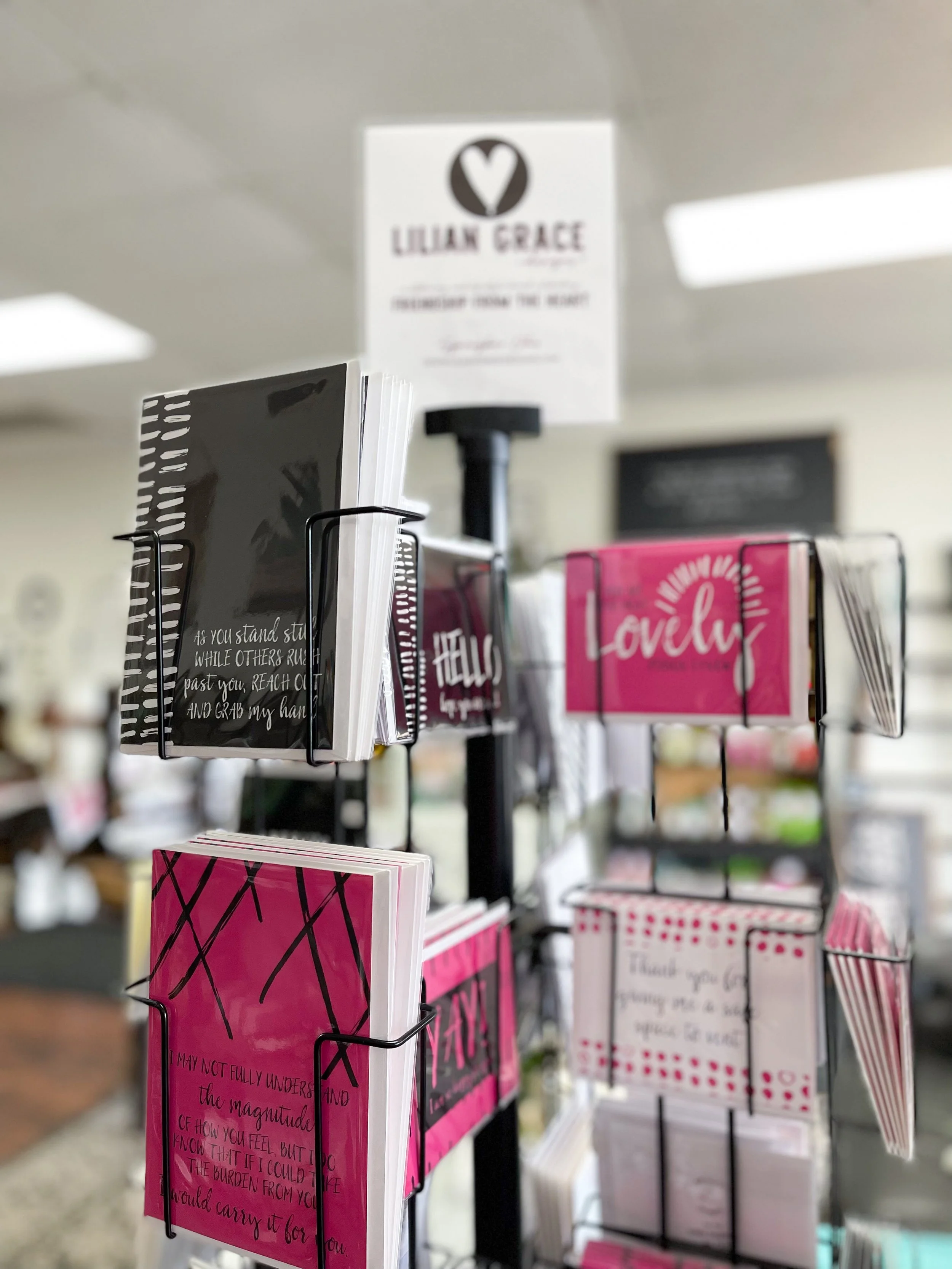 spinner filled with greeting cards