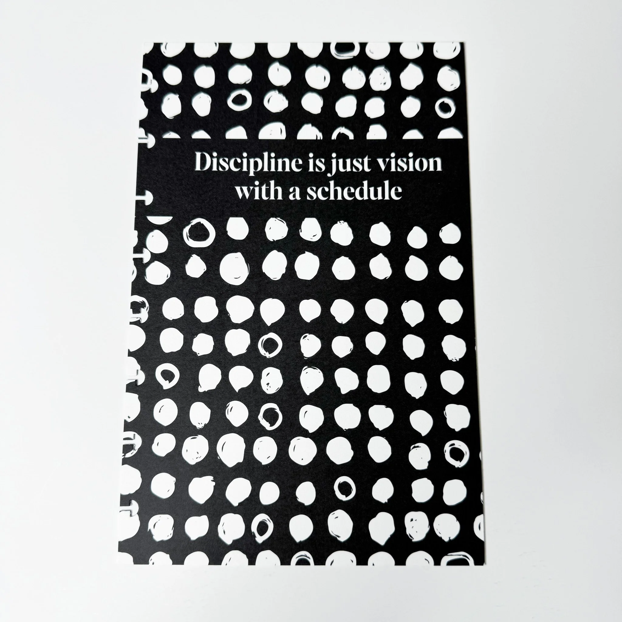 Discipline - Half Sheet Discbound Journal Dashboard