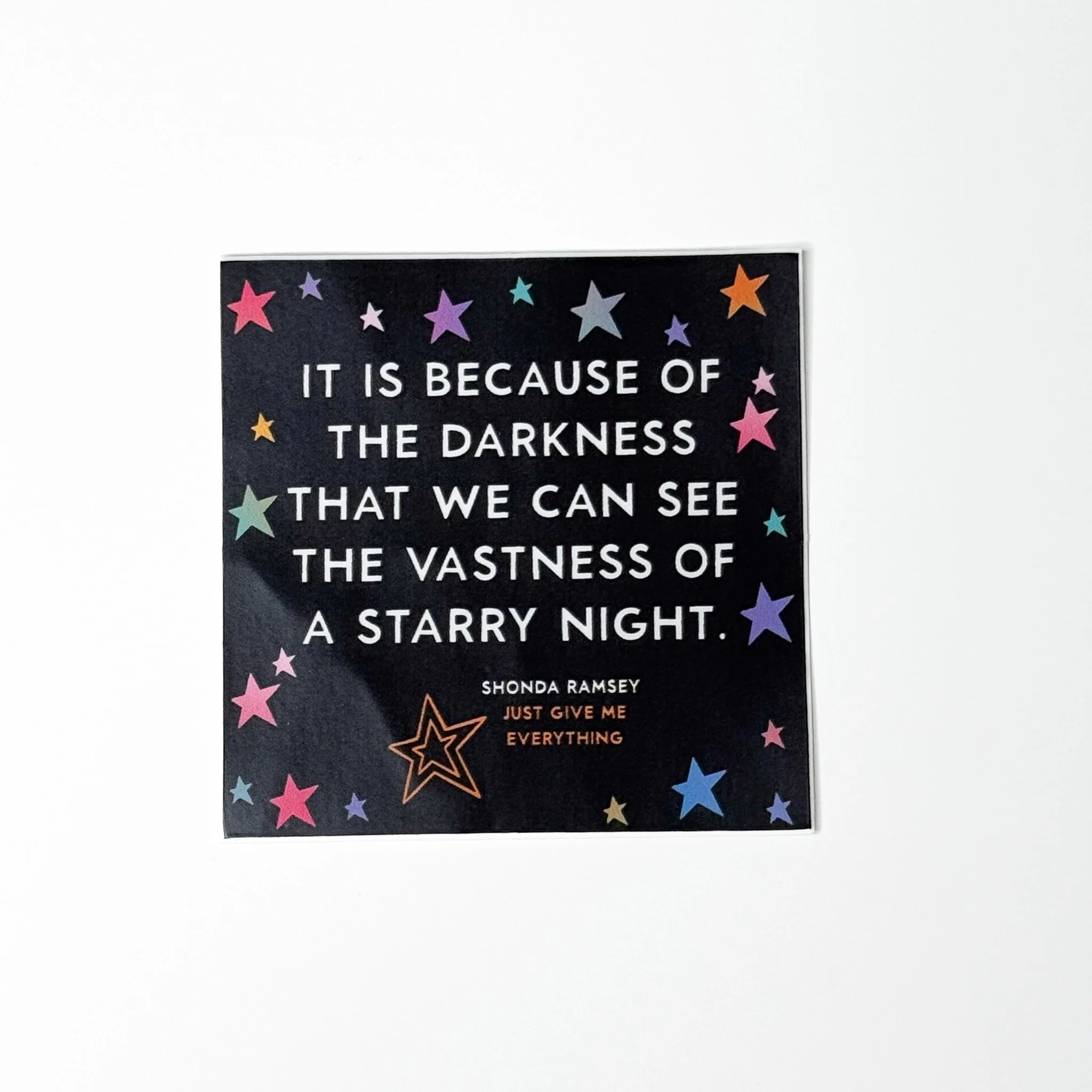Starry Night - Quote Sticker