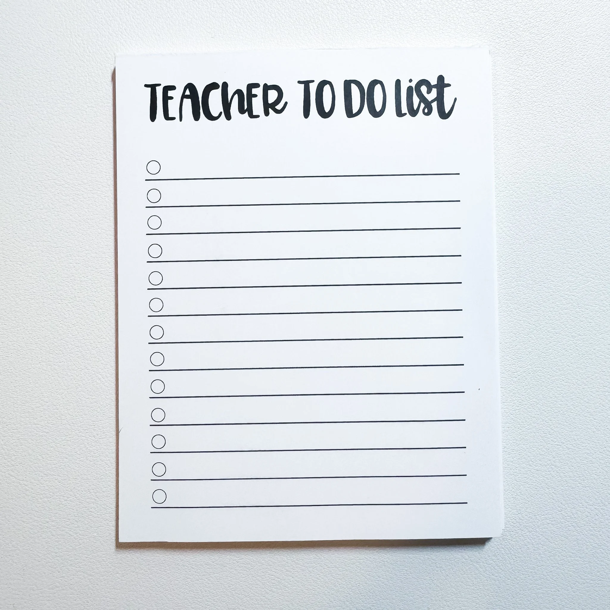 Teacher To Do List - Notepad