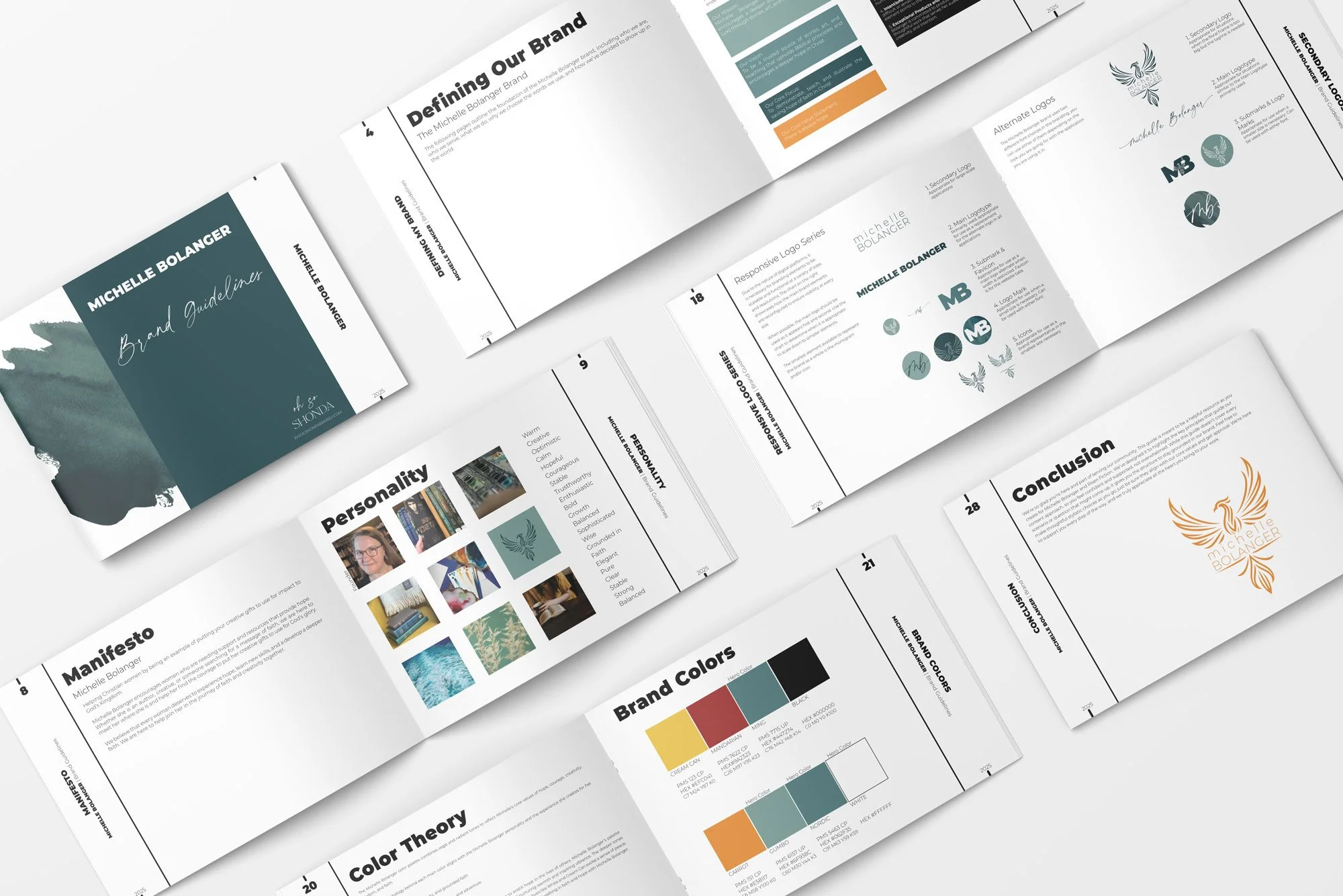 brand guideline flatlay