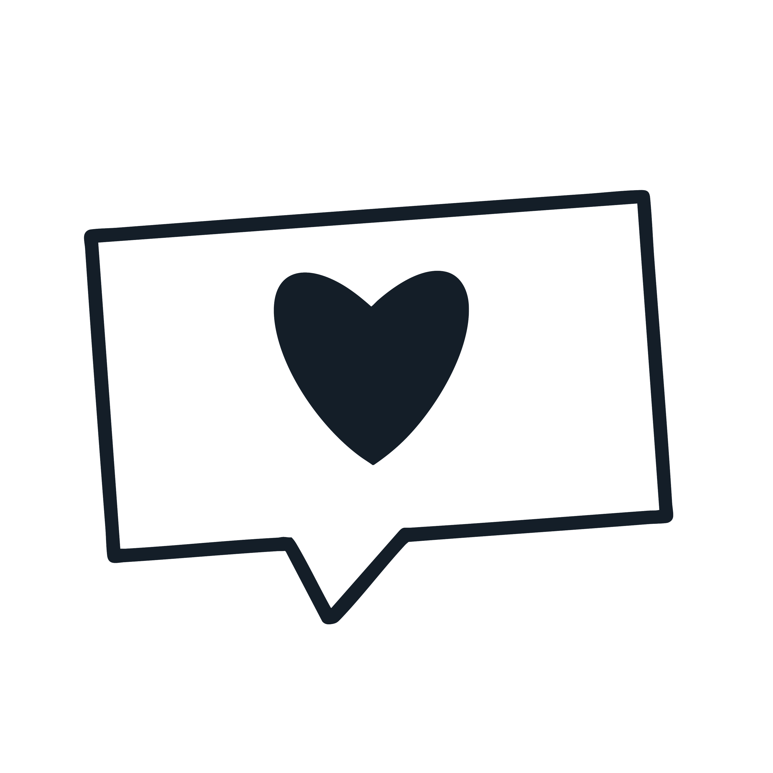 rectangle conversation bubble with heart