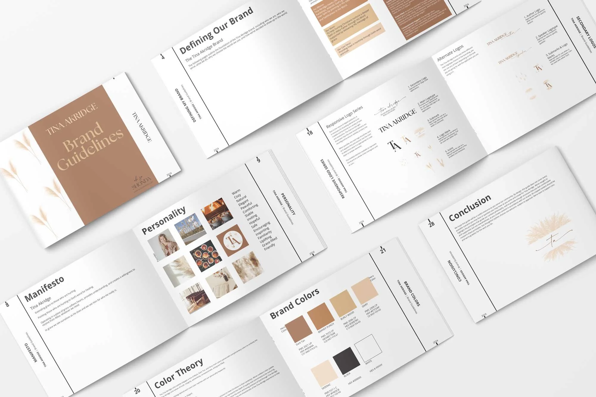 brand guideline flatlay