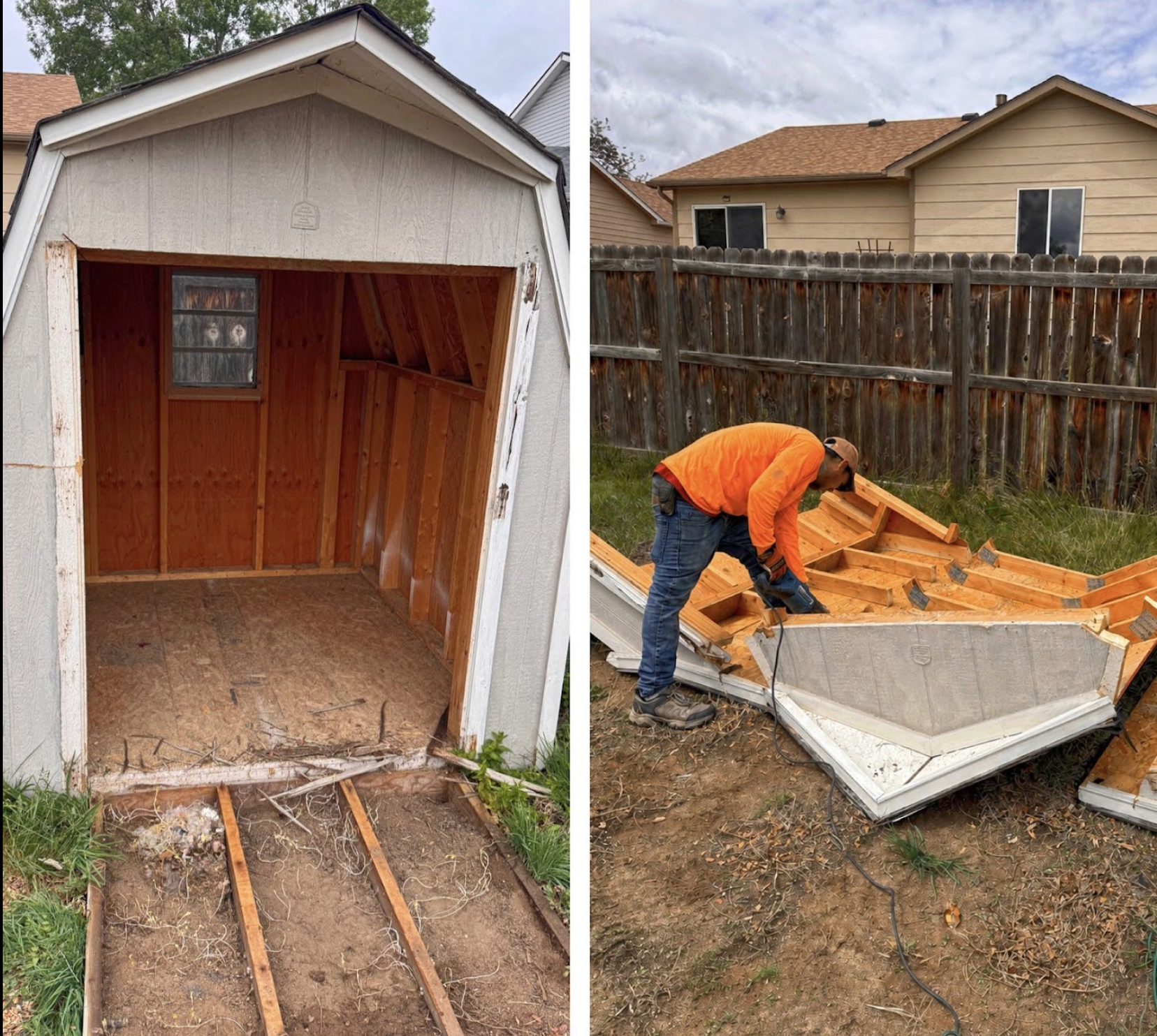 Shed demolition greeley