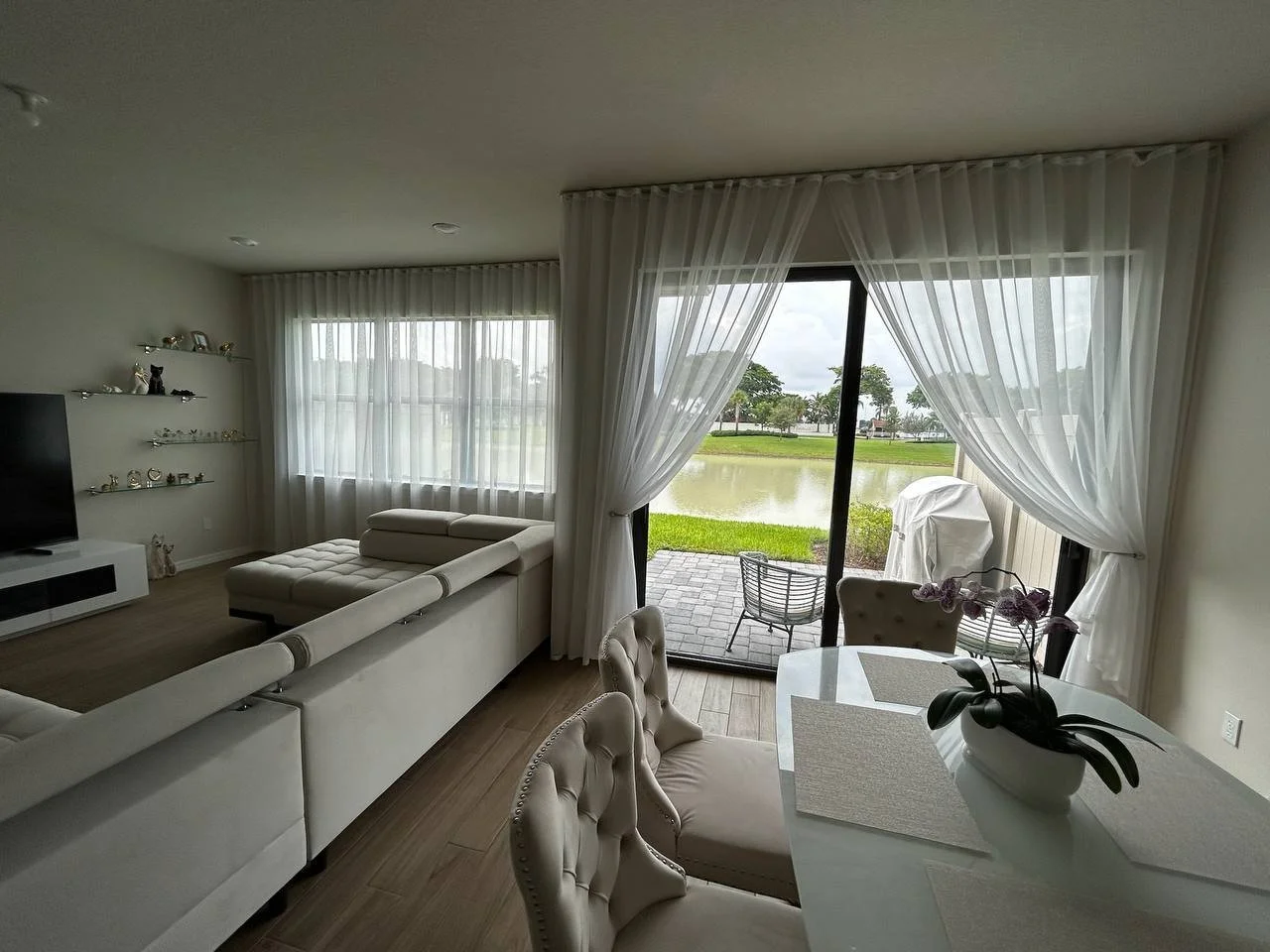A minimalist window treatment