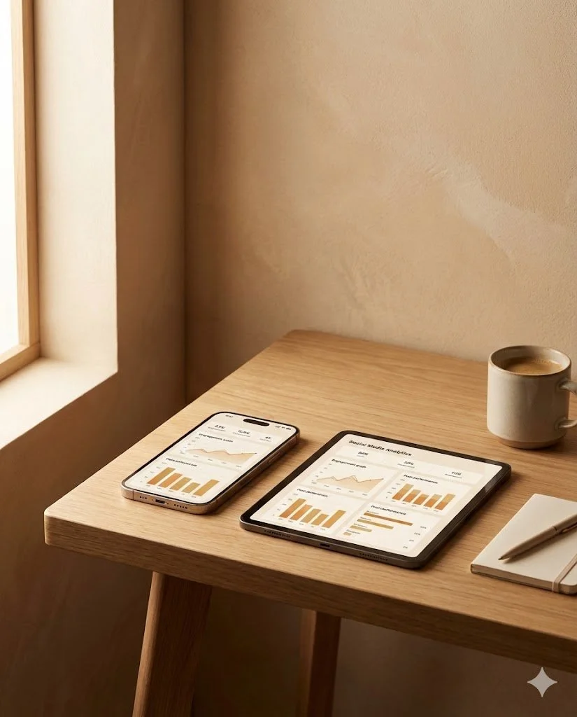 Schedchie social media content analysis dashboard showing social media performance