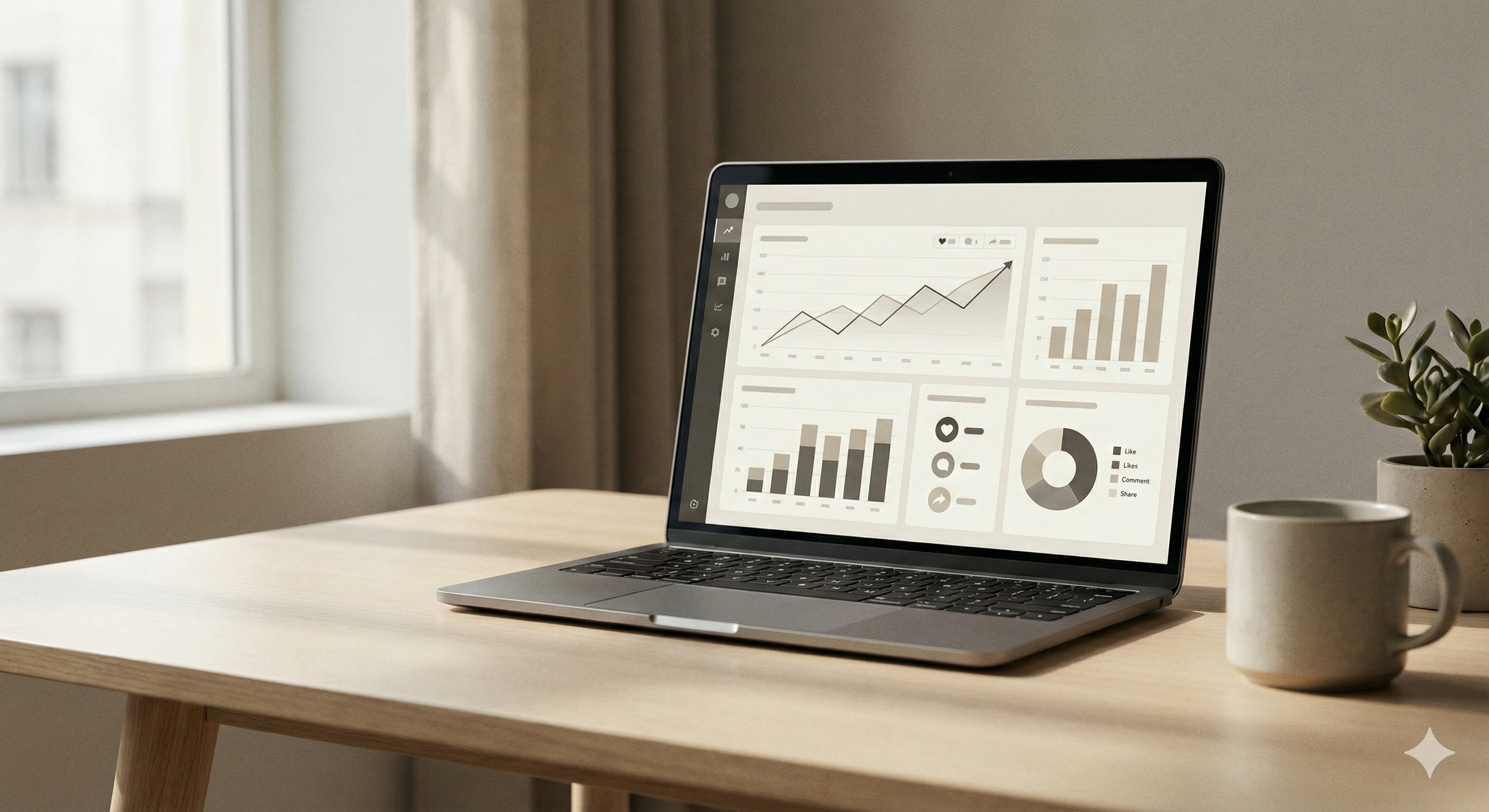 Schedchie showing social media content insights