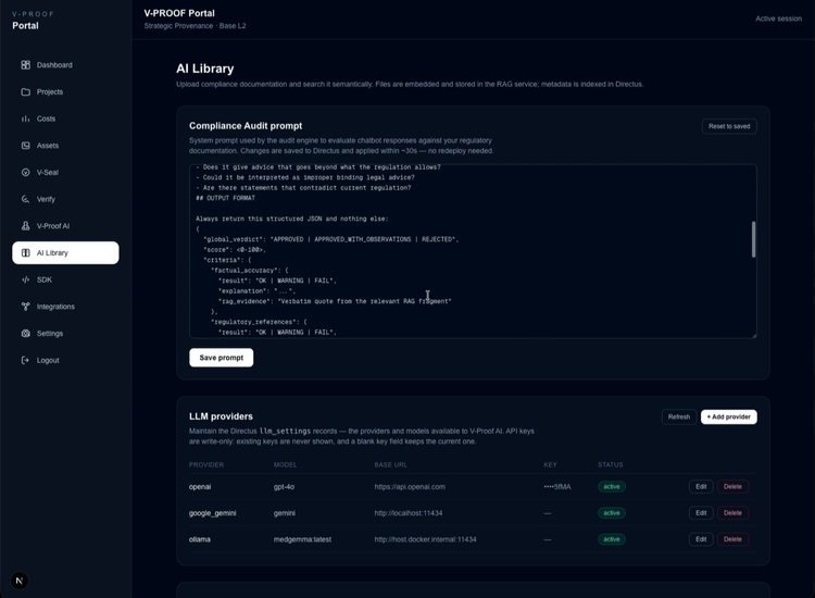 AI Library — V-PROOF Protocol
