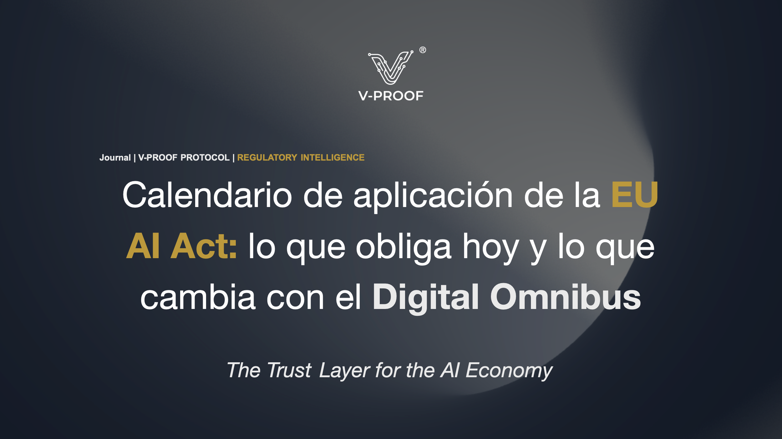 Calendario de aplicación de la EU AI Act: lo que obliga hoy y lo que cambia con el Digital Omnibus