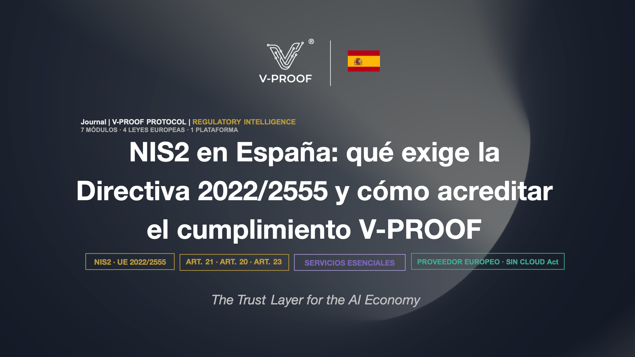 NIS2 en España: qué exige la Directiva 2022/2555 y cómo acreditar el cumplimiento V-PROOF