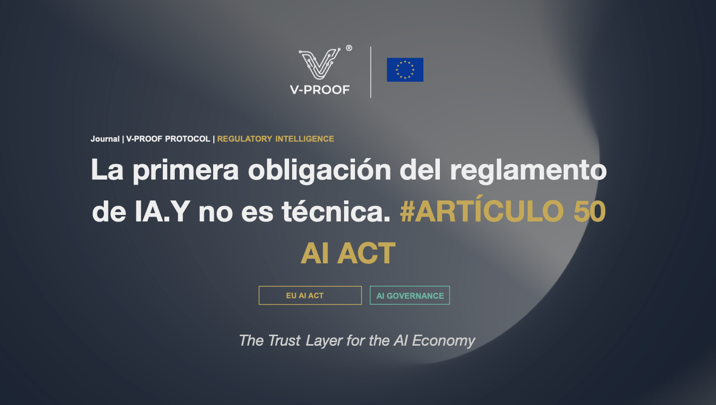 La primera obligación del reglamento de IA.Y no es técnica. #ARTÍCULO 50 AI ACT