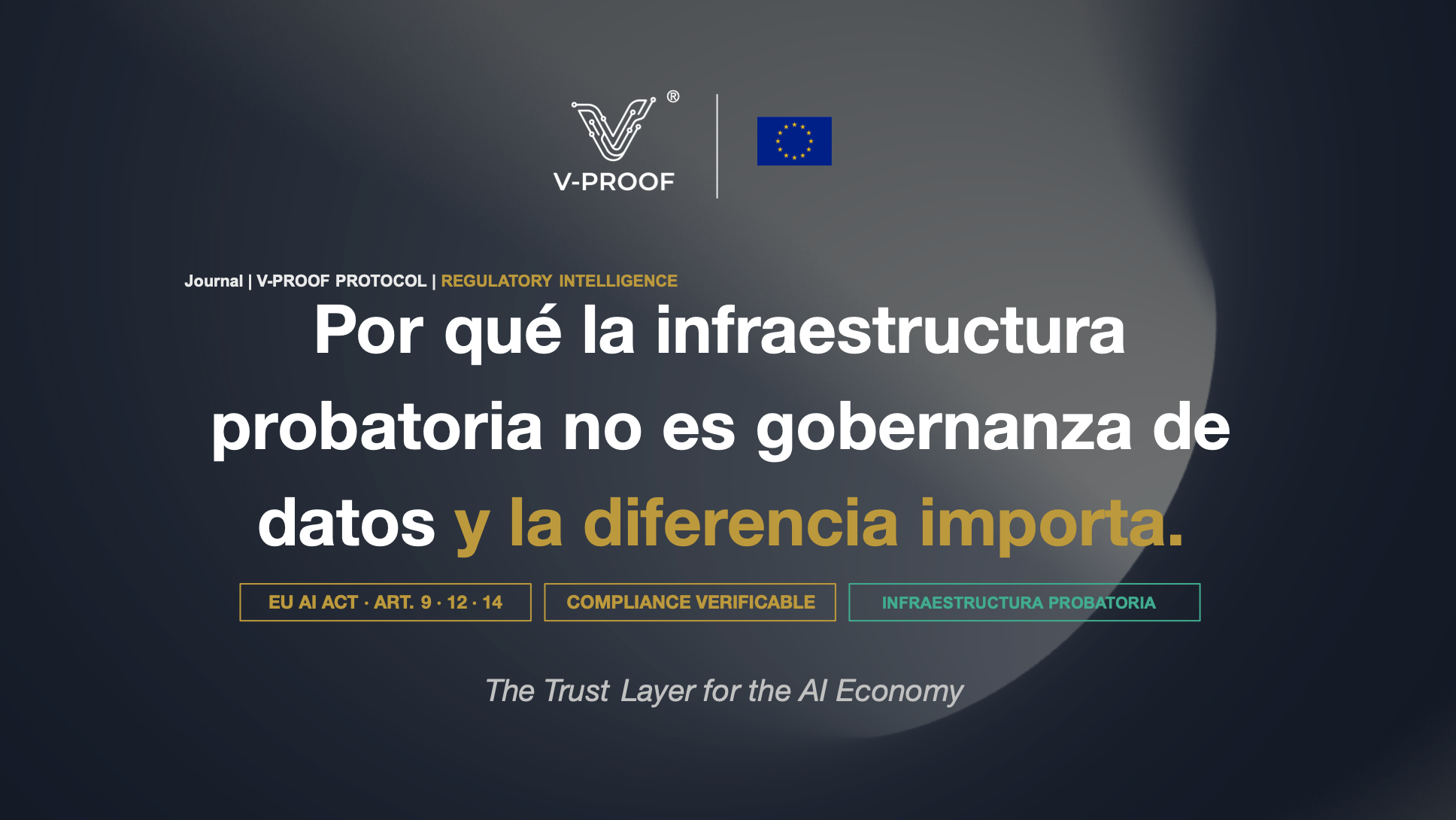 Por qué la infraestructura probatoria no es gobernanza de datos y la diferencia importa.