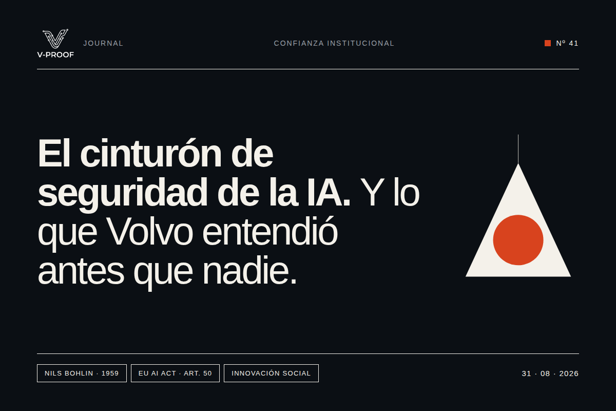 El cinturón de seguridad de la IA. Y lo que Volvo entendió antes que nadie.