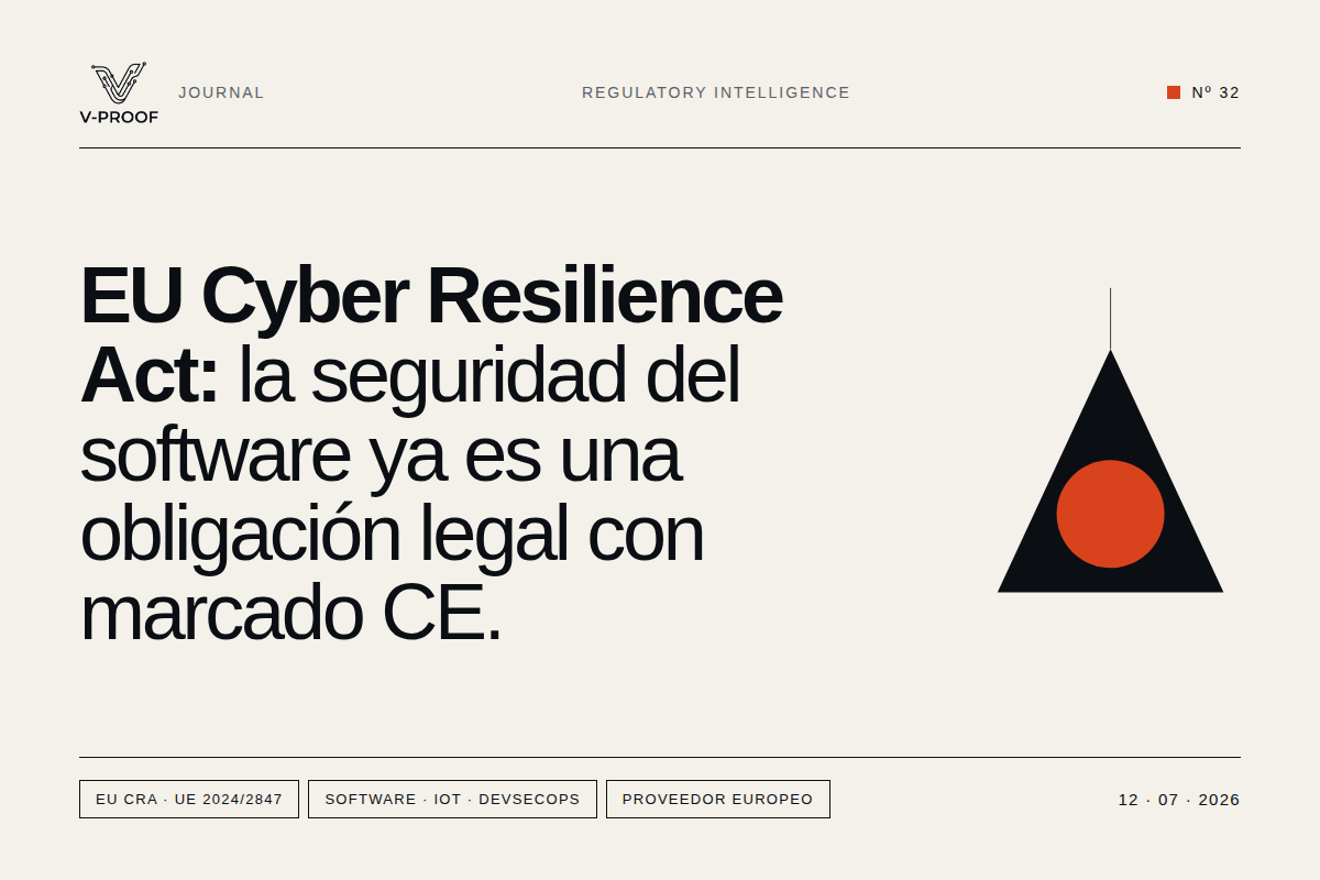 EU CRA: trazabilidad de código y gestión de vulnerabilidades como ley