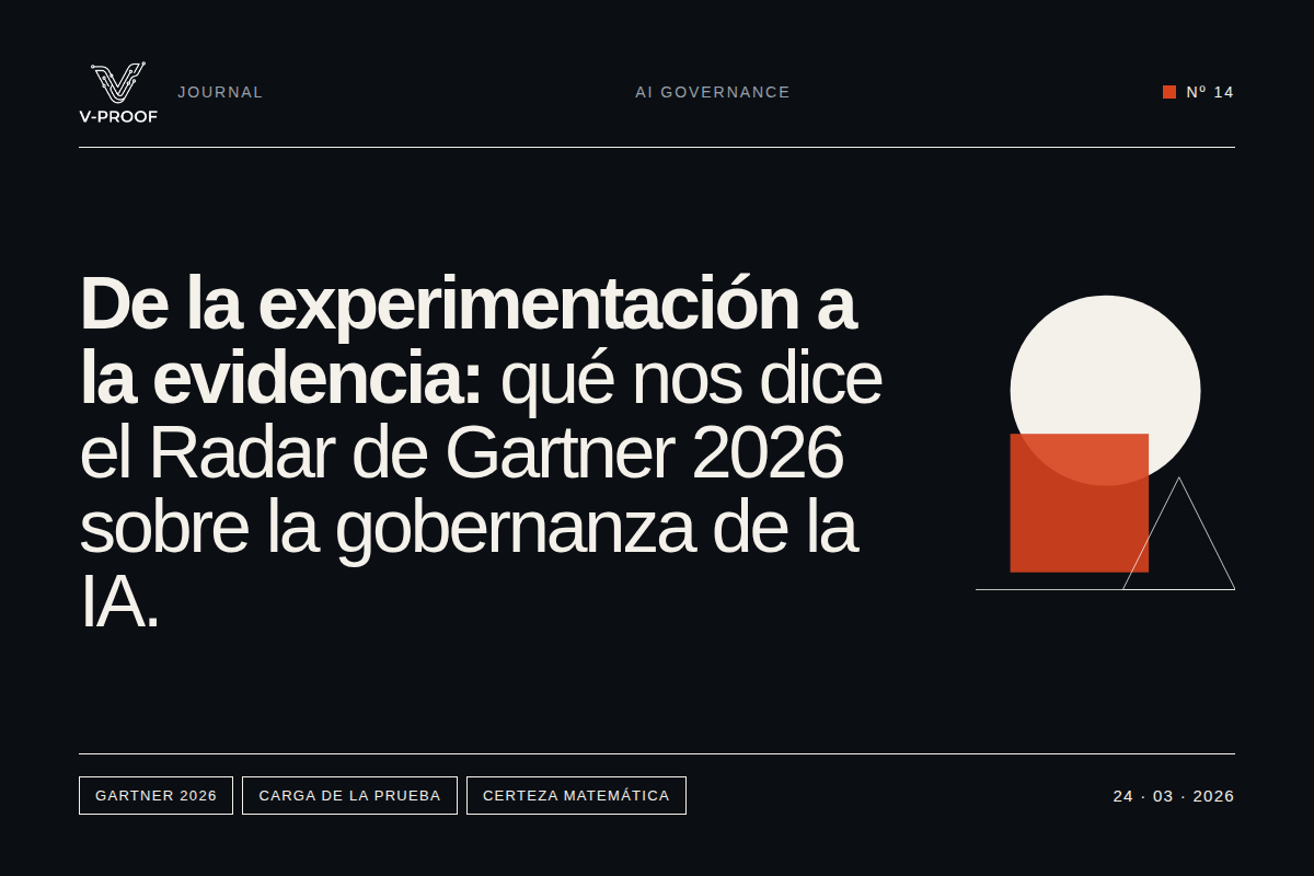 De la Experimentación a la Evidencia: Qué nos dice el Radar de Gartner 2026 sobre la Gobernanza de la IA