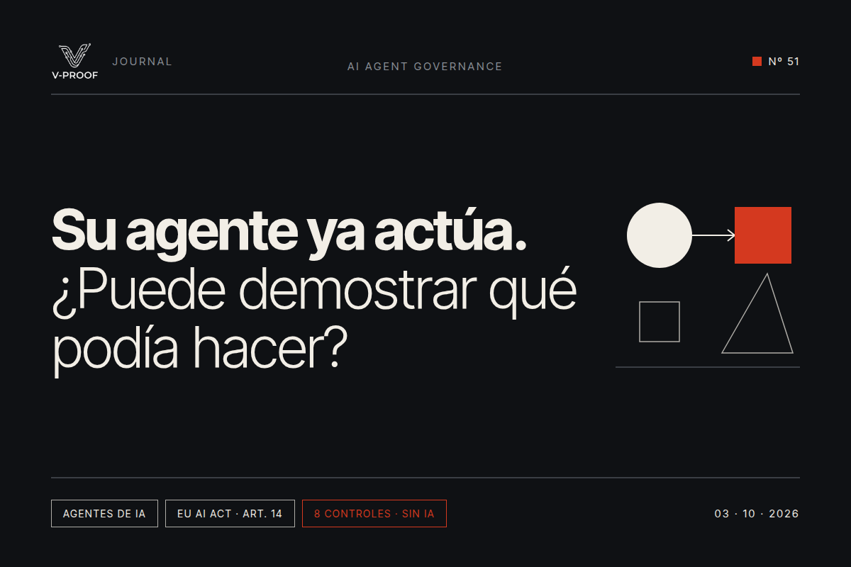Su agente ya actúa. ¿Puede demostrar qué podía hacer?