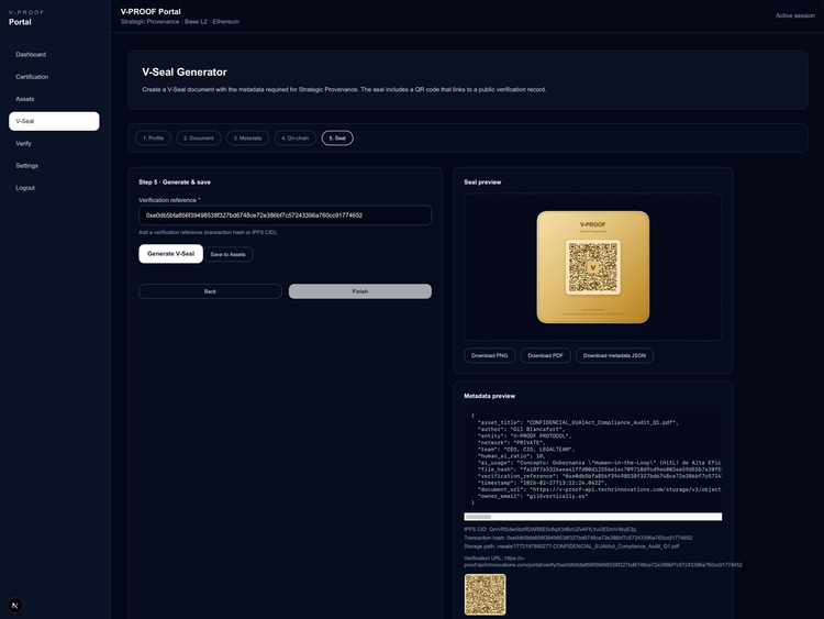 V-SEAL — V-PROOF Protocol