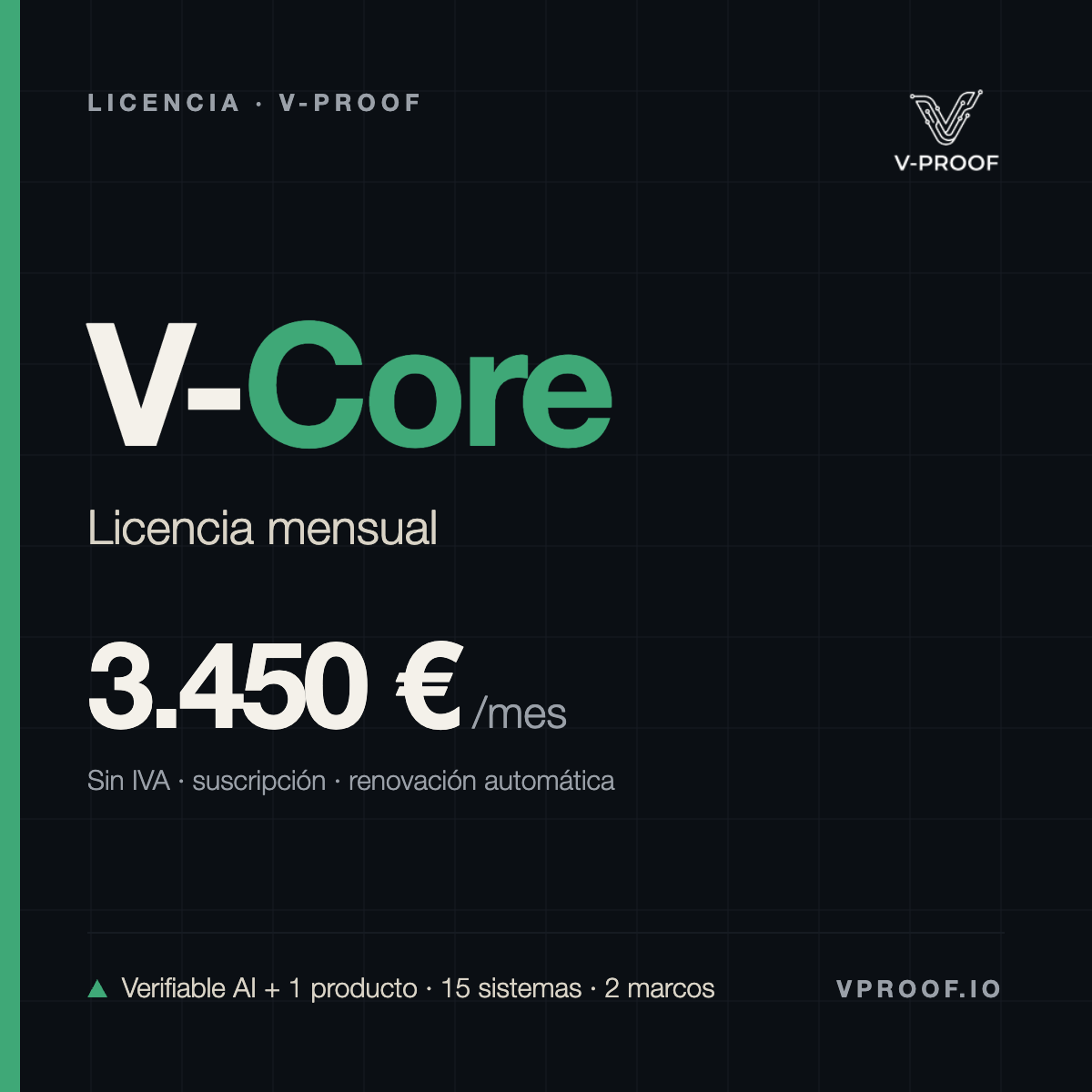 V-Core · Licencia mensual