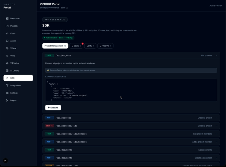 SDK — V-PROOF Protocol