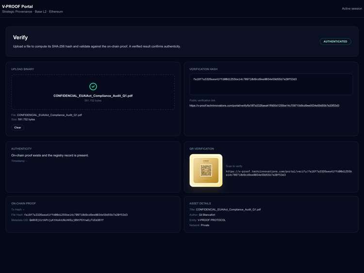Verify · Prueba Técnica — V-PROOF Protocol