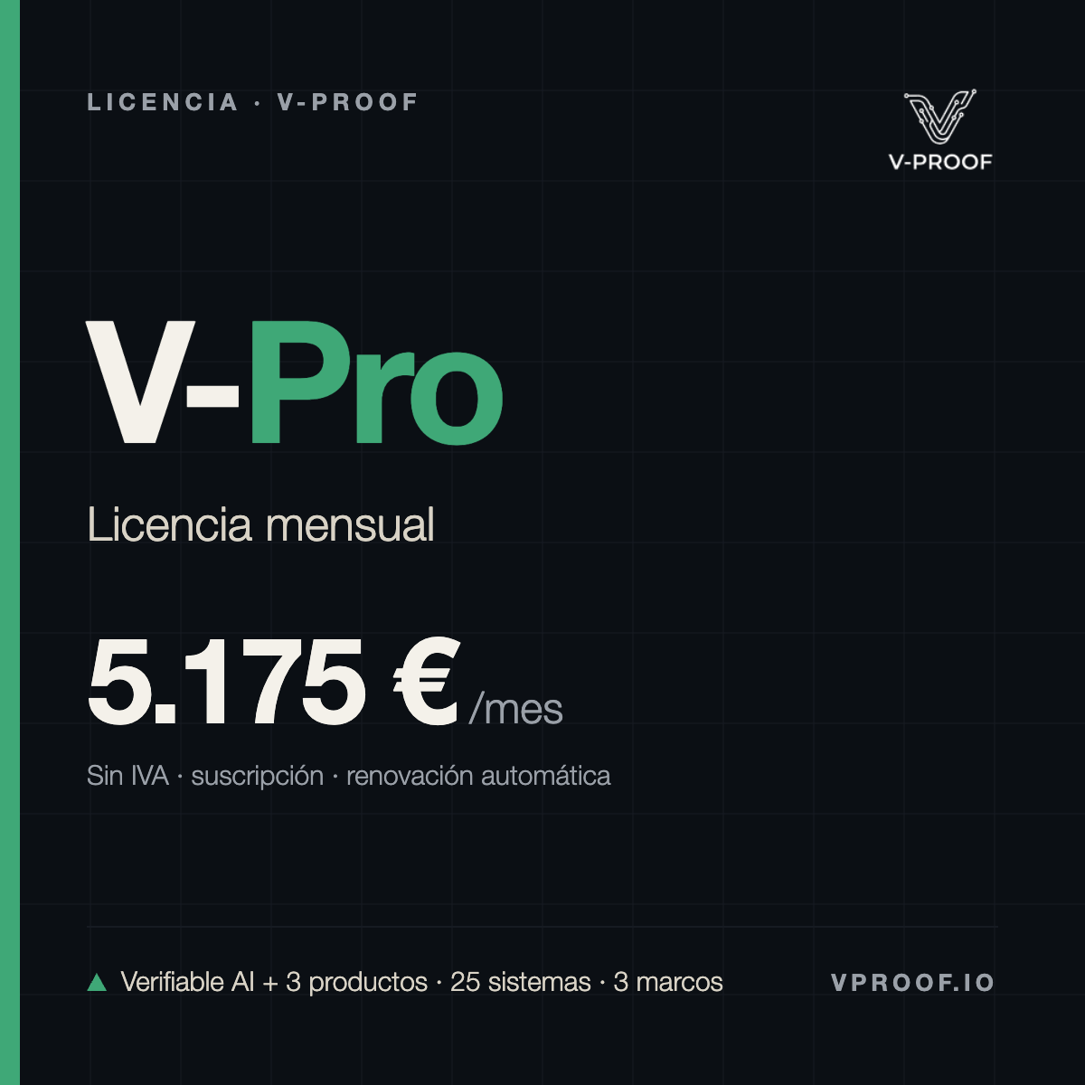 V-Pro · Licencia mensual