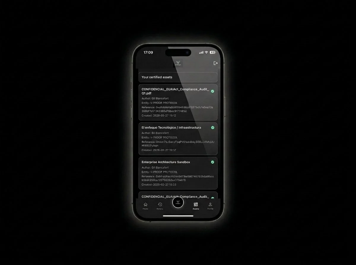 Ein Mobiltelefon vor einem dunklen Hintergrund, dessen Bildschirm Dokumente in digitaler Form anzeigt.