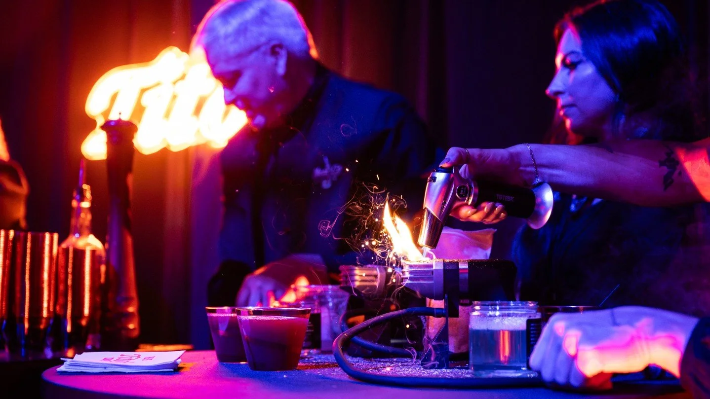 @titosvodka brought the vibes, and we had fun bringing together the activation elements around their brand. A custom-branded portrait backdrop, designed in-house and set up near the lounge, gave guests a playful moment to capture a photo, while the b