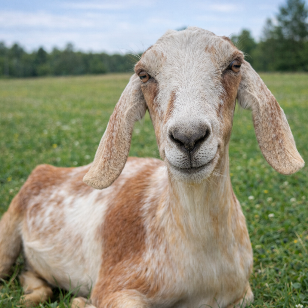 Mini Nubian doe that is a great milk producer in Conifer, CO.