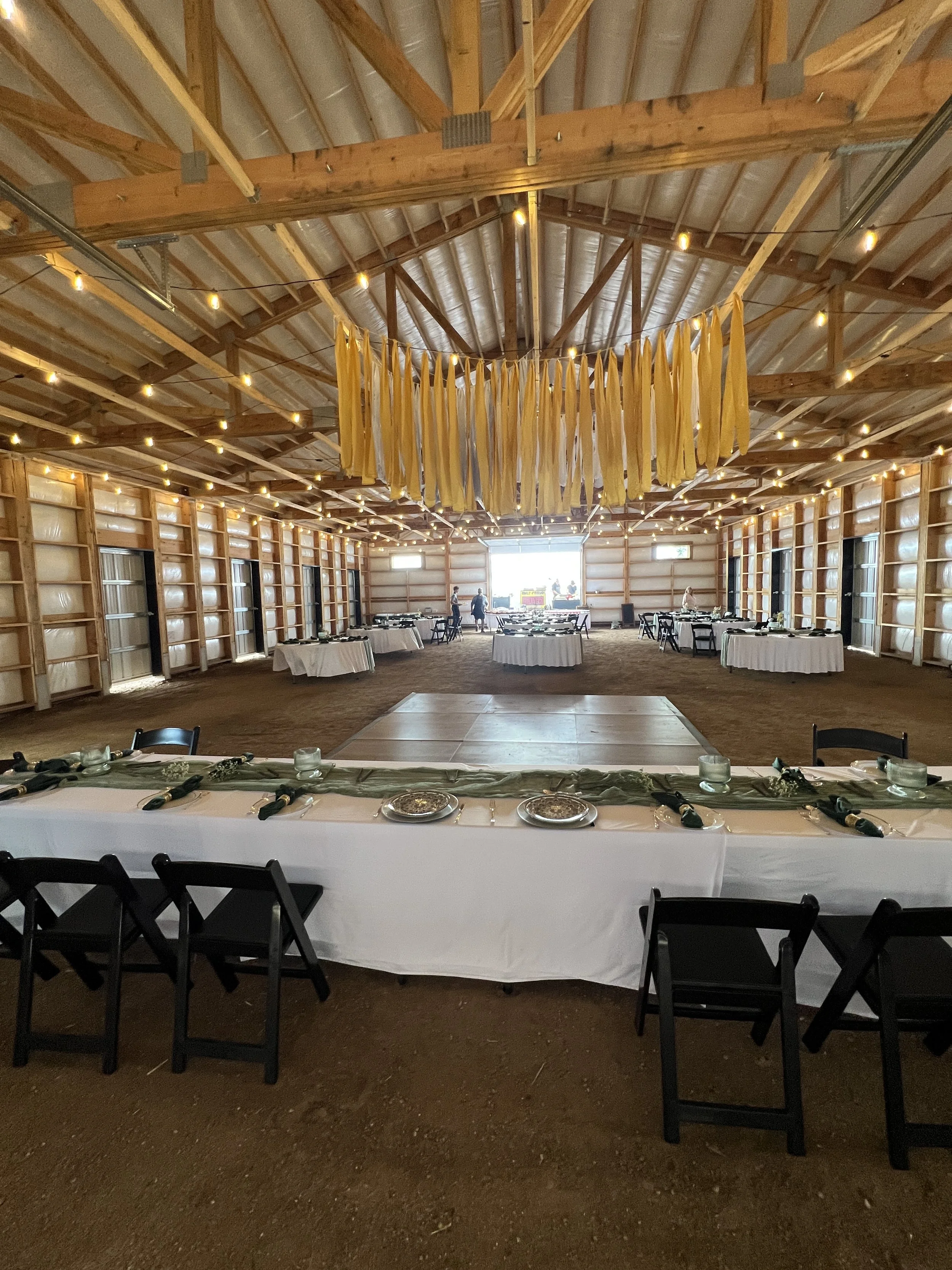 Wedding in a traditional barn on a farm near Denver, Colorado.