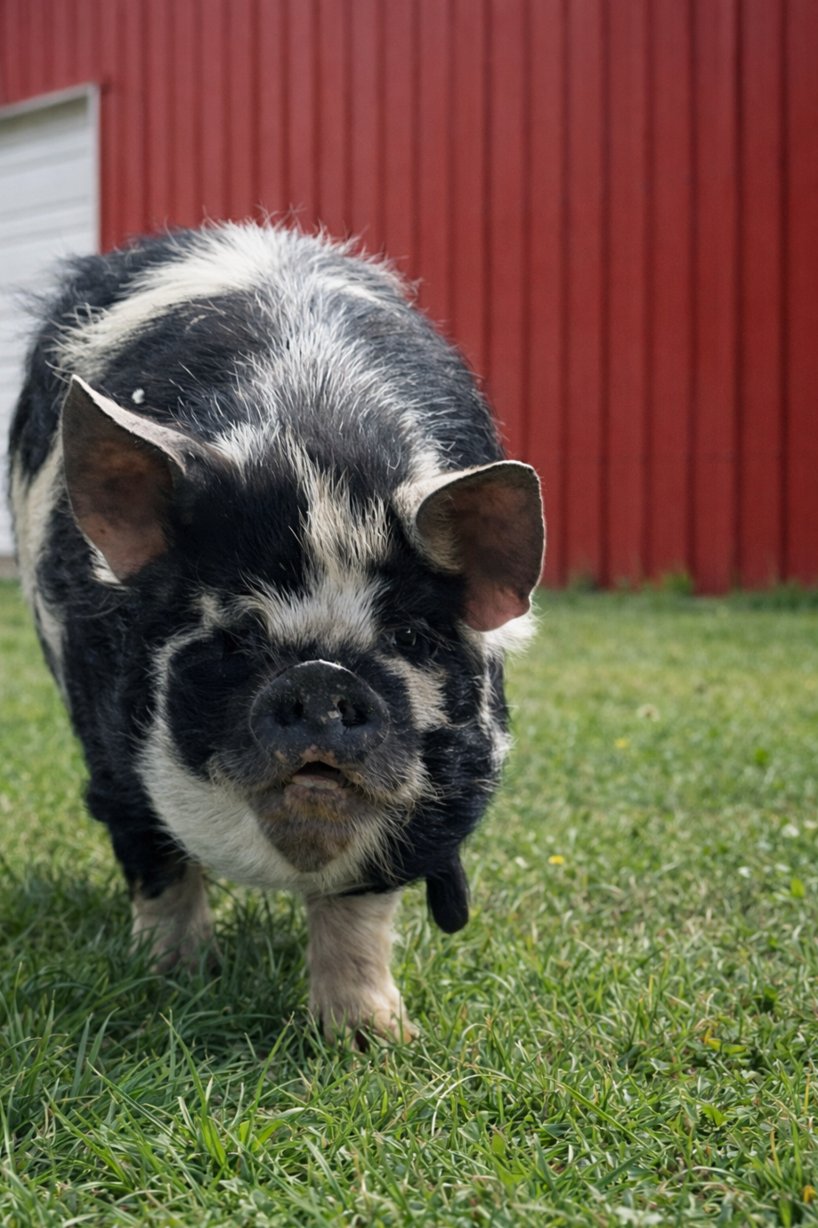 Kunekune sow registered AKKPS and breeding in Conifer.