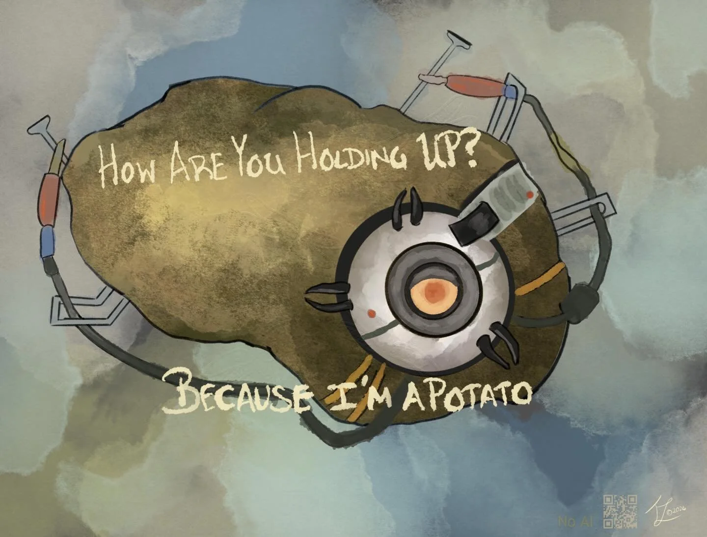 Motivational Poster #portal #GLaDOS #procreate #valve #orangebox