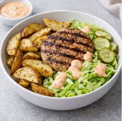 Turkey Burger Bowl