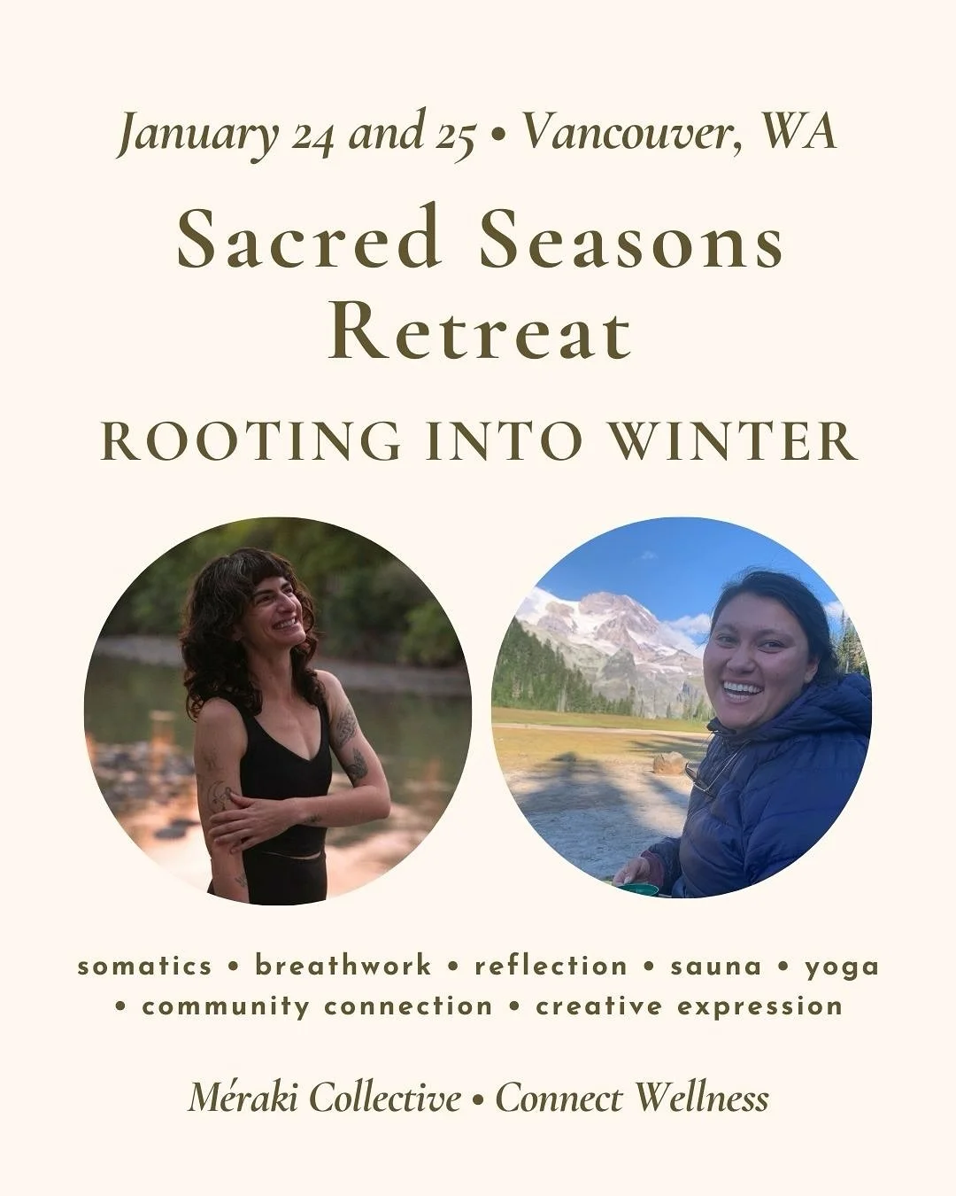I am so excited to share that I am partnering with my dear friend Nichole to facilitate a local retreat in Vancouver to honor shifting into the season of winter. @cempa.suchil.collective 

✨✨✨

Join us &mdash; Nichole and Steph &mdash; for our first 