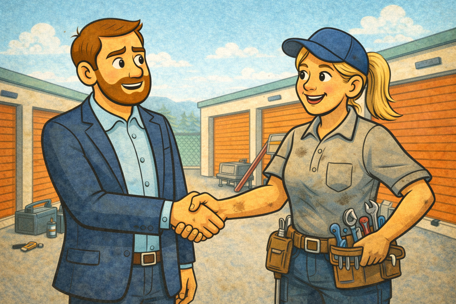 If you manage 3 or more storage sites, it’s time for an in-house maintenance tech.: