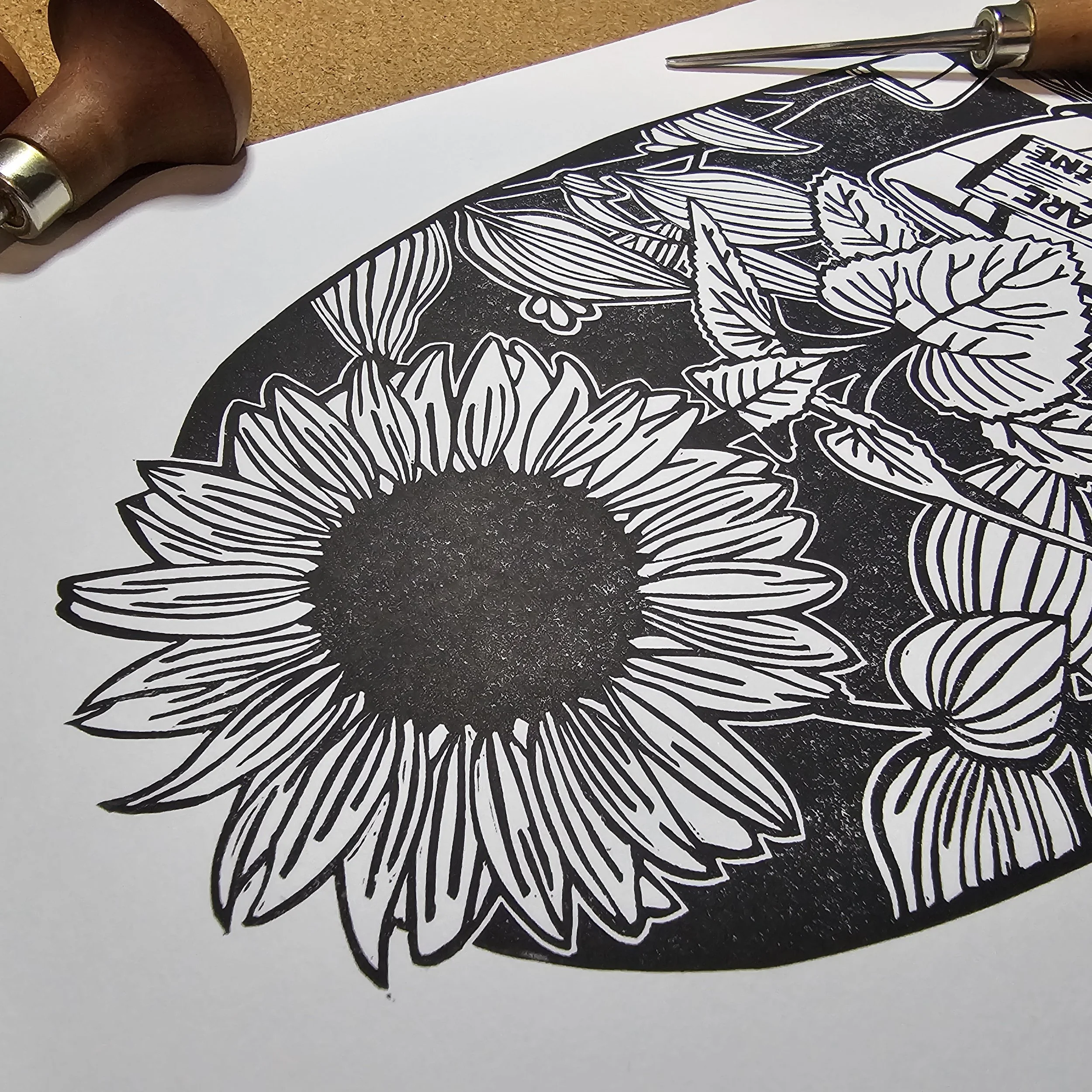 My Sunshine Lino Print