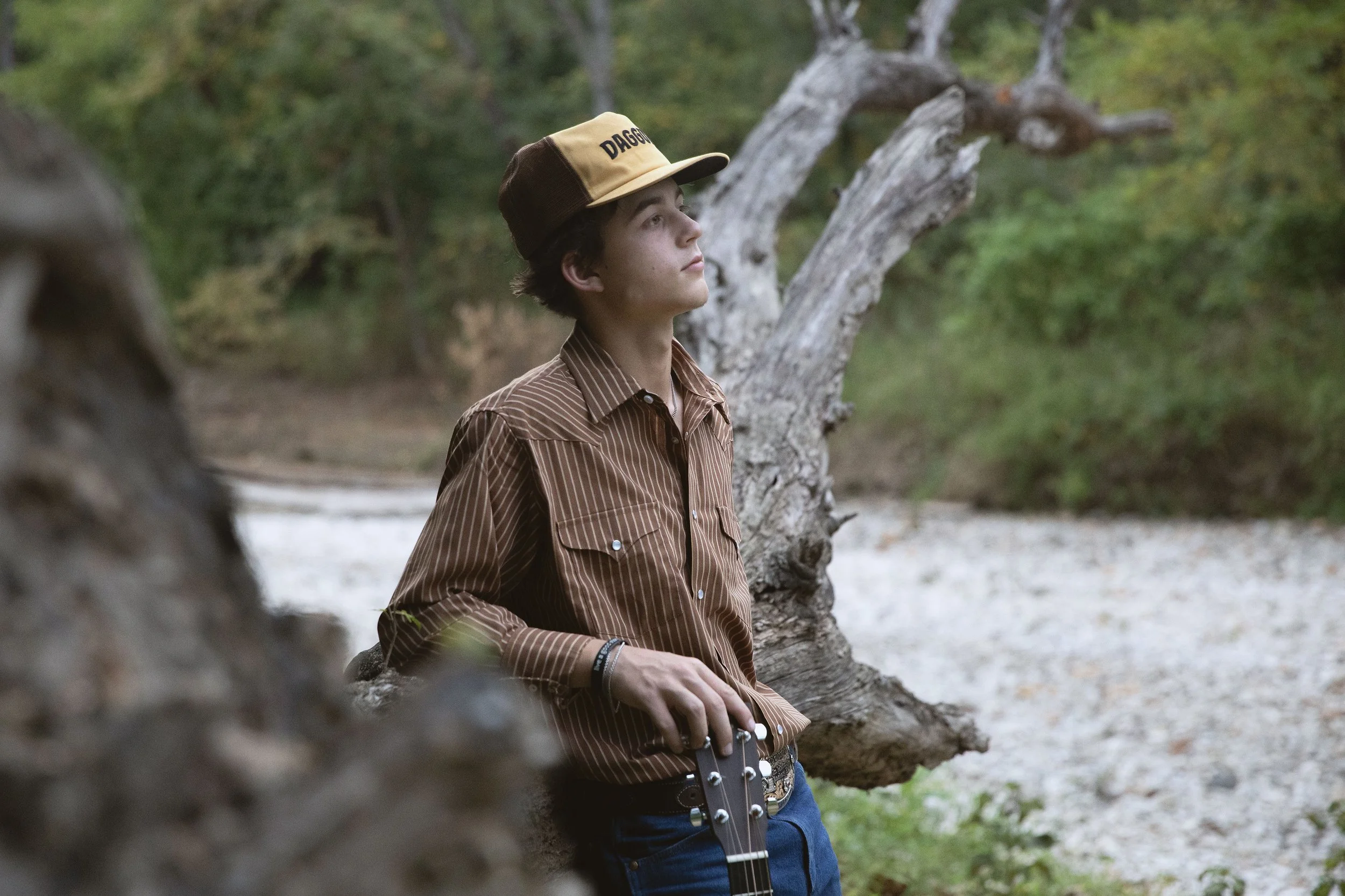 Tik Tok country star Waylon Wyatt from a shoot with his breakout hit Arkansas Diamond.