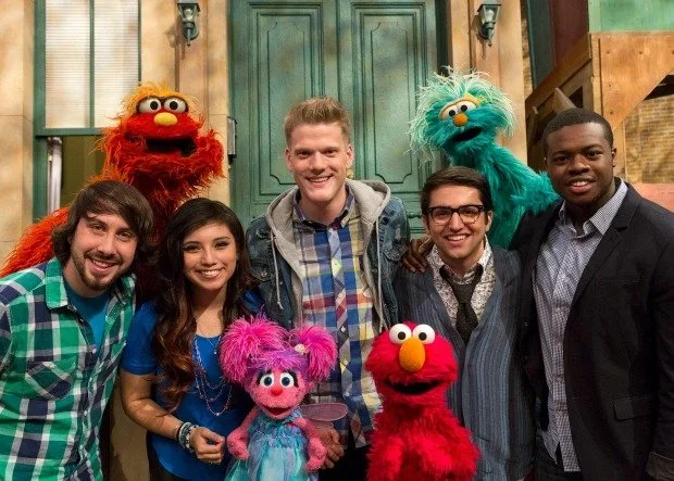 Pentatonix for Sesame Street / Photo: Andrew H. Walker