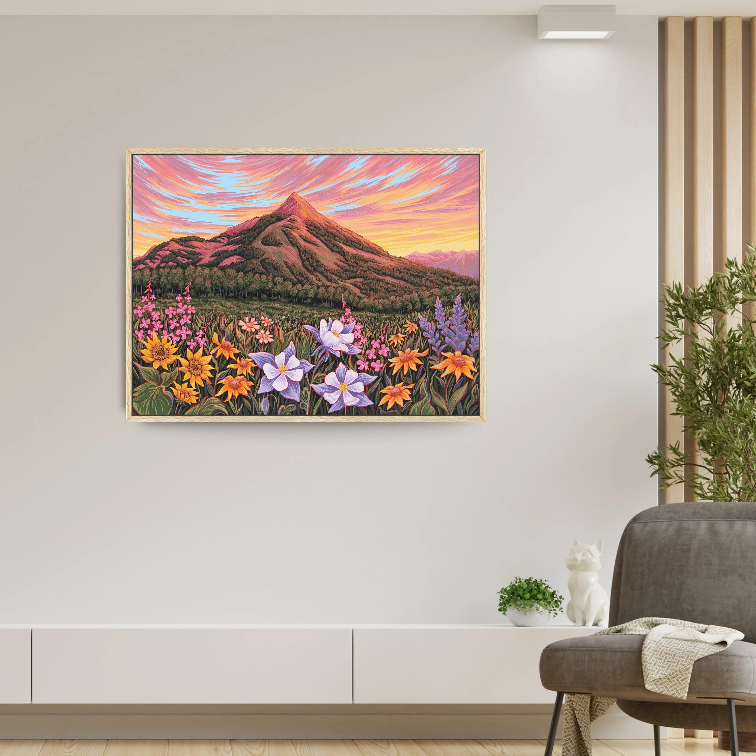 Colorado Summer Framed Canvas Print